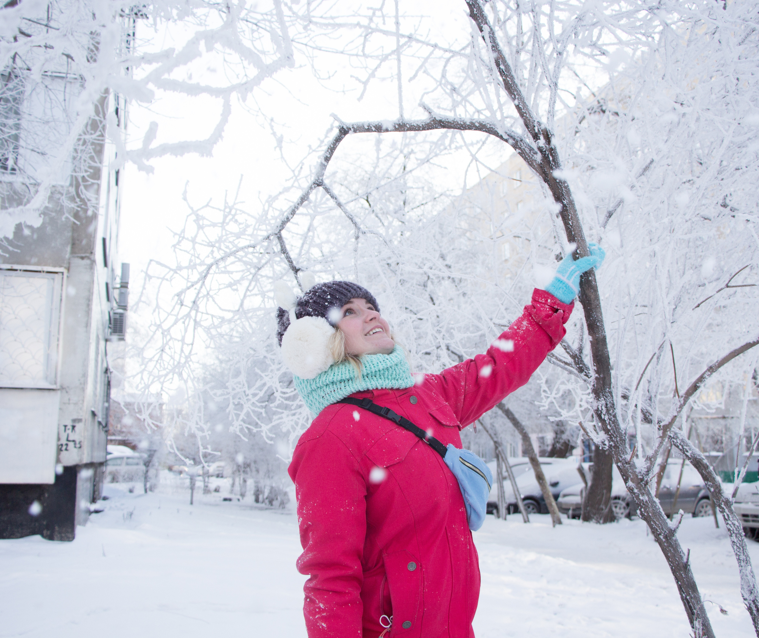 Смелая Полина (на улице минус 33 градуса). Творческая, семейная Фотосъемка ДоброДарова Елена Омск