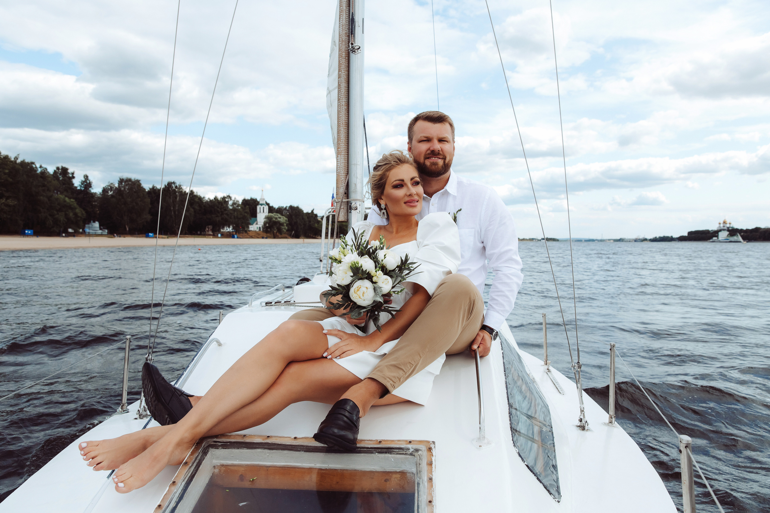 Love story на яхте. Свадебный фотограф Ярославль Ирина Волоцкая