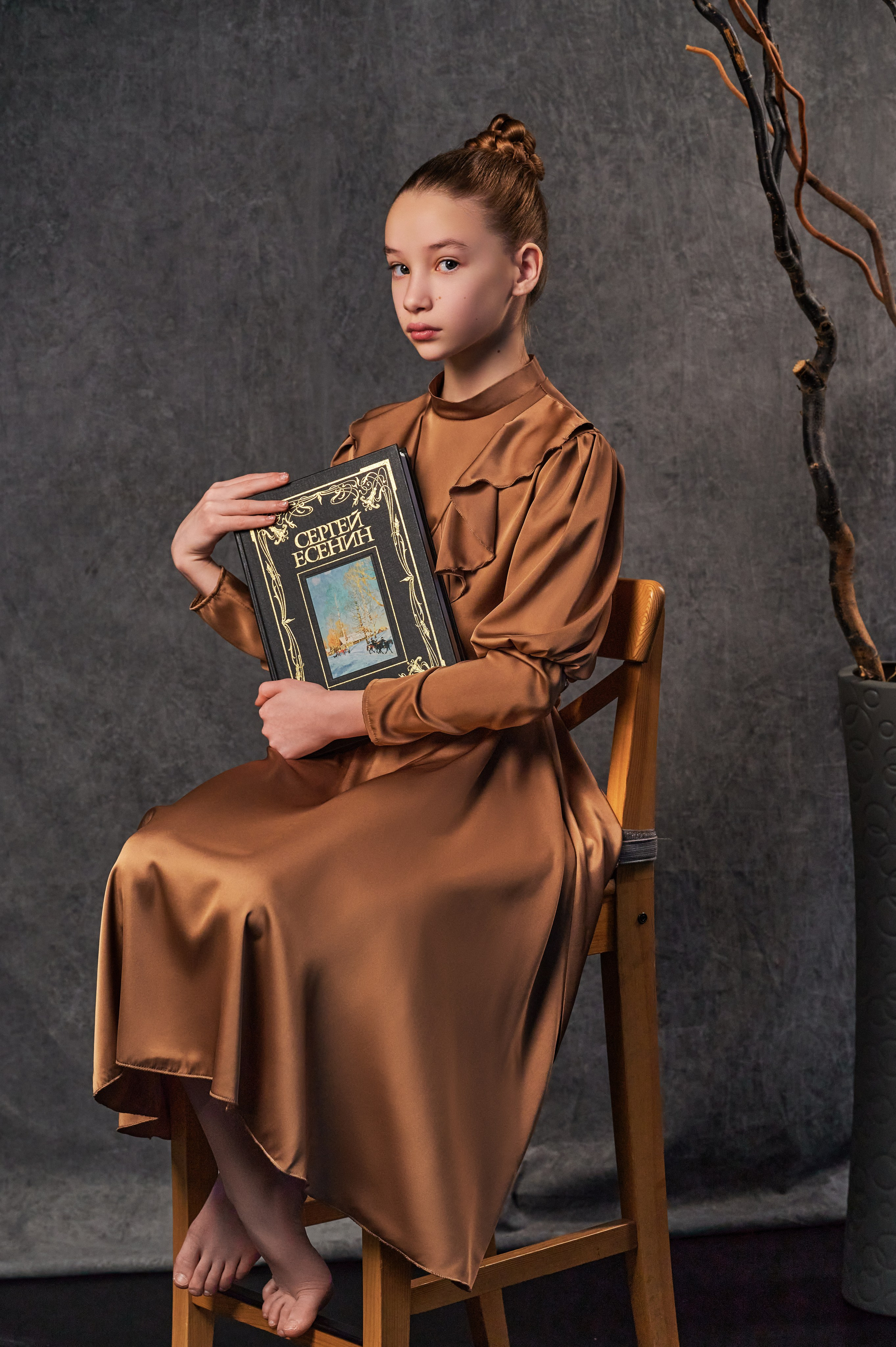 Девушка в фотостудии