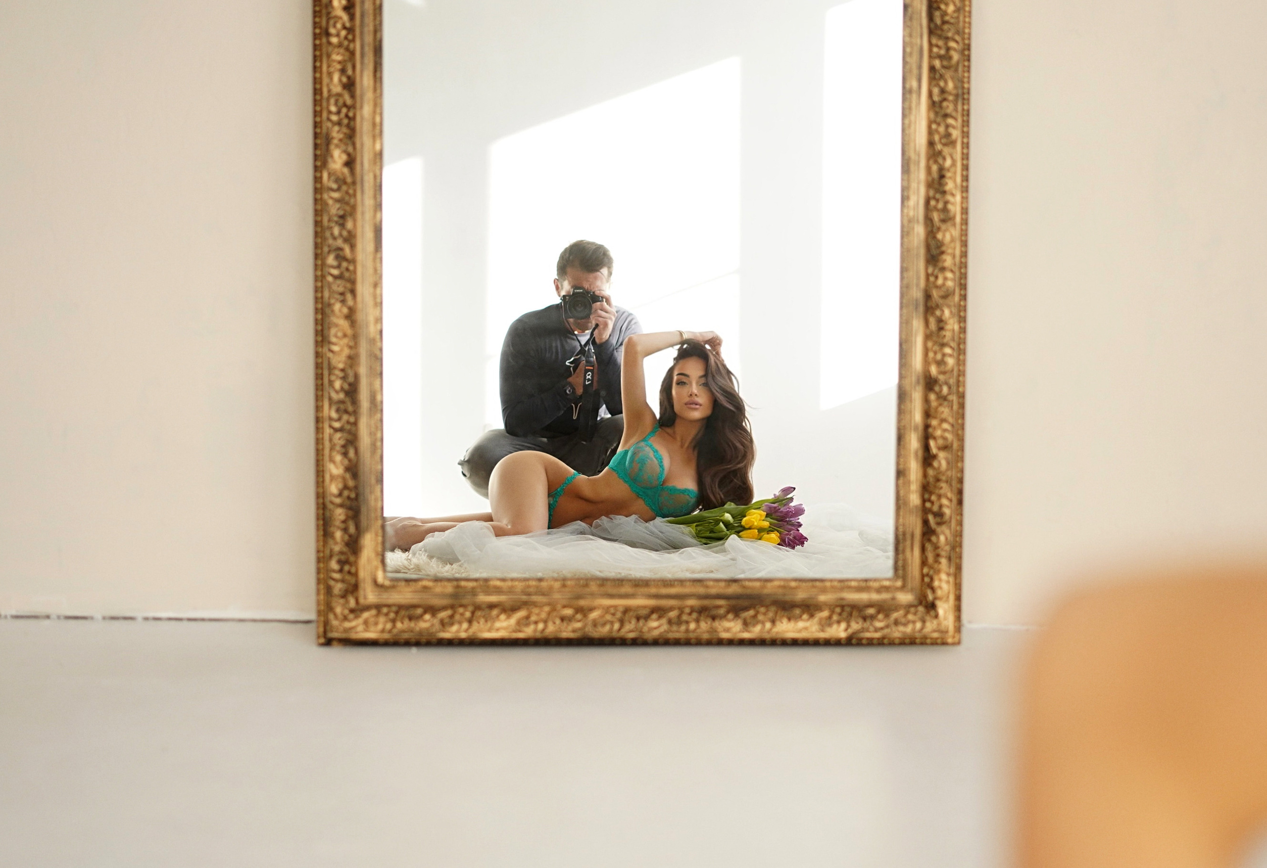 Нежная цветочная фотосессия для Анастасии. Студийный и Рекламный Фотограф в Екатеринбурге Сергей Минин