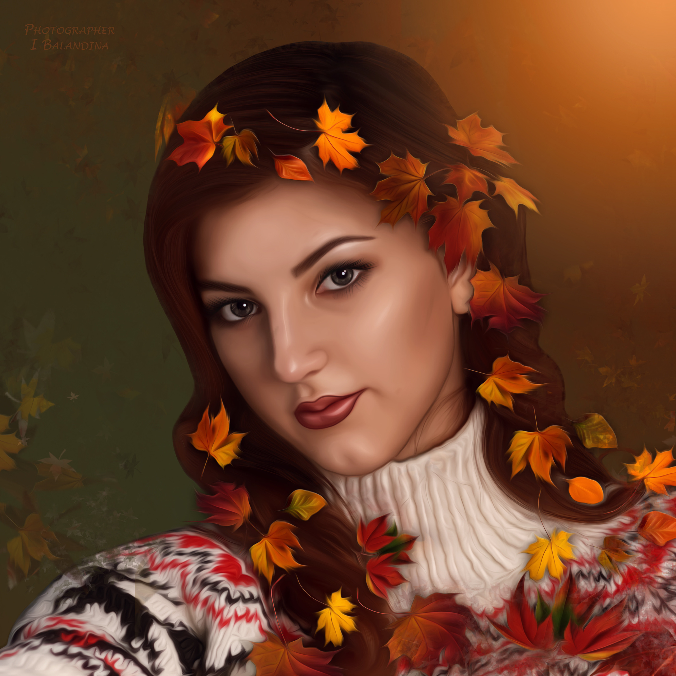 фото с эффектом рисунка.