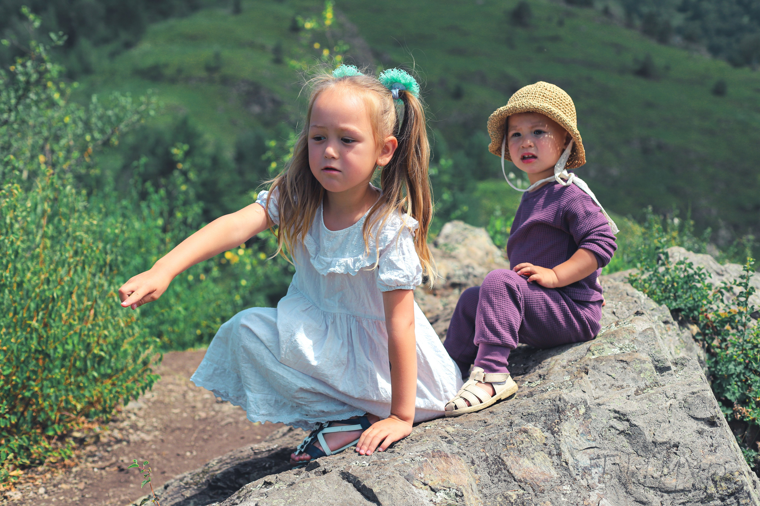 Антонида с дочками. Фотограф Нина Брандт в Горном Алтае
