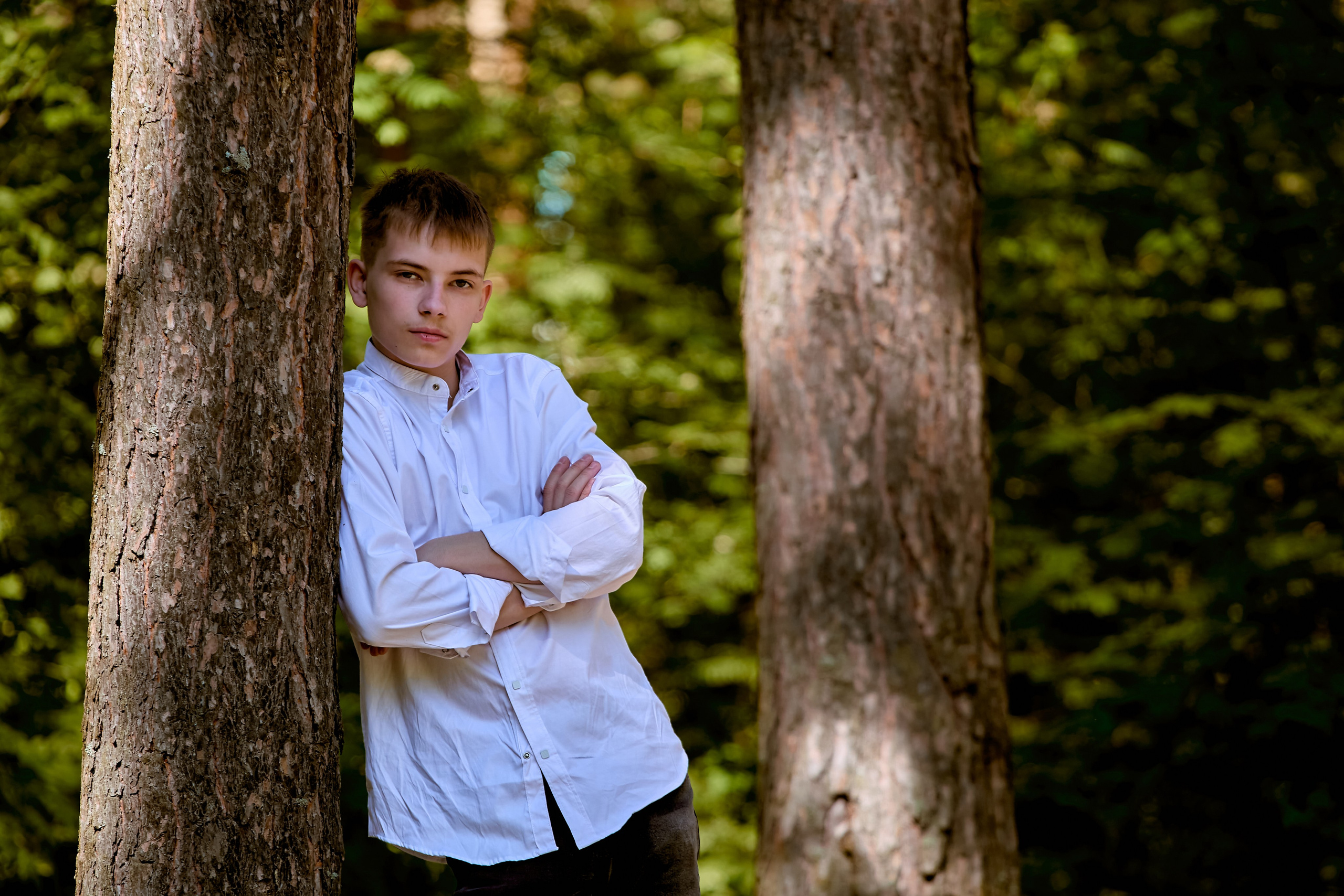 Девятиклассник, наполненный светом и верой, на творческой прогулке, кадр православного фотографа Николая Голованова, г. Дзержинск.
