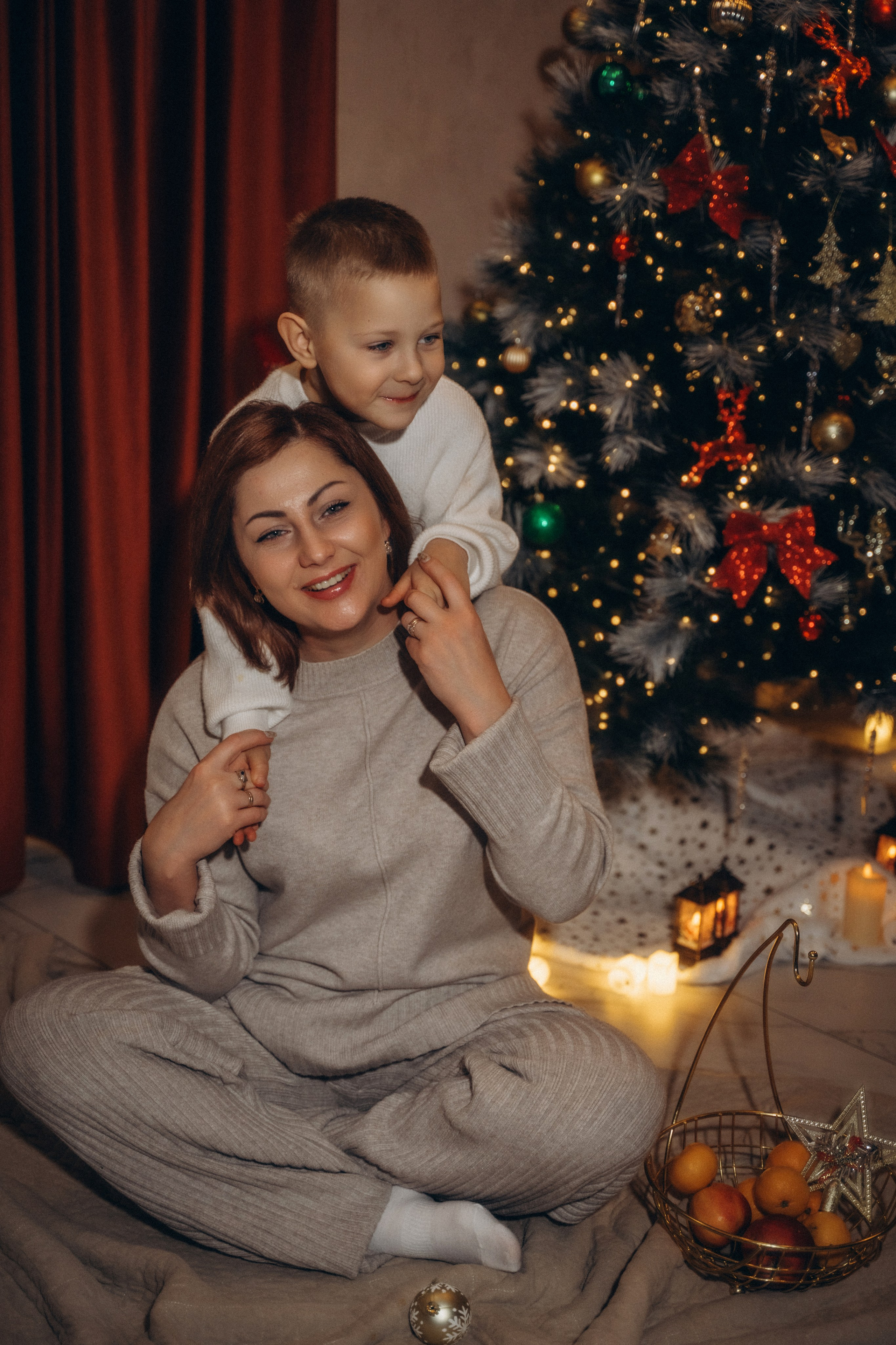Семья Киприяновы, Новый год дома. Семейный фотограф в Белгороде Амелина Алина