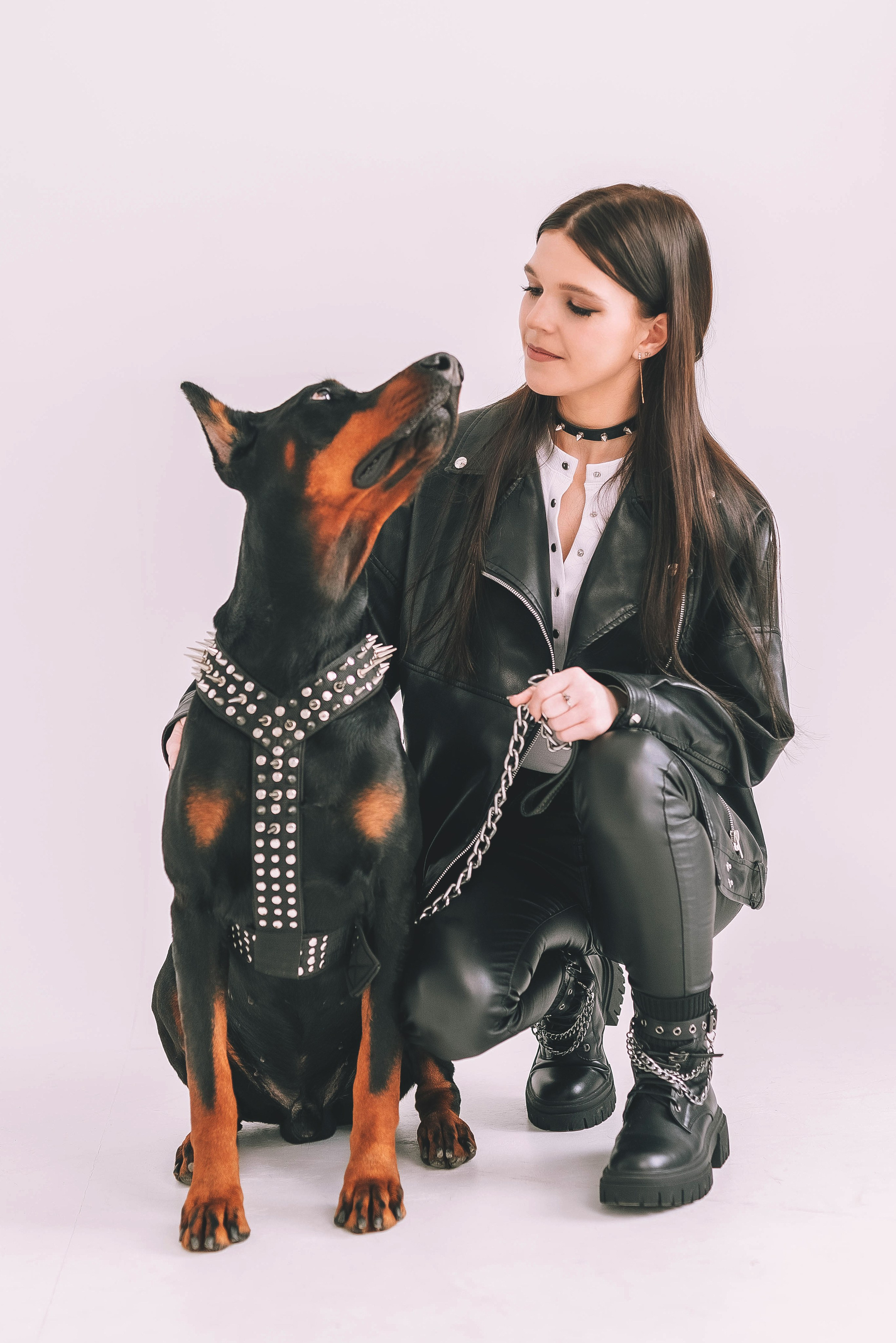 Фотосессия с доберманом. Семейный, детский фотограф в Воронеже Анна Никитина