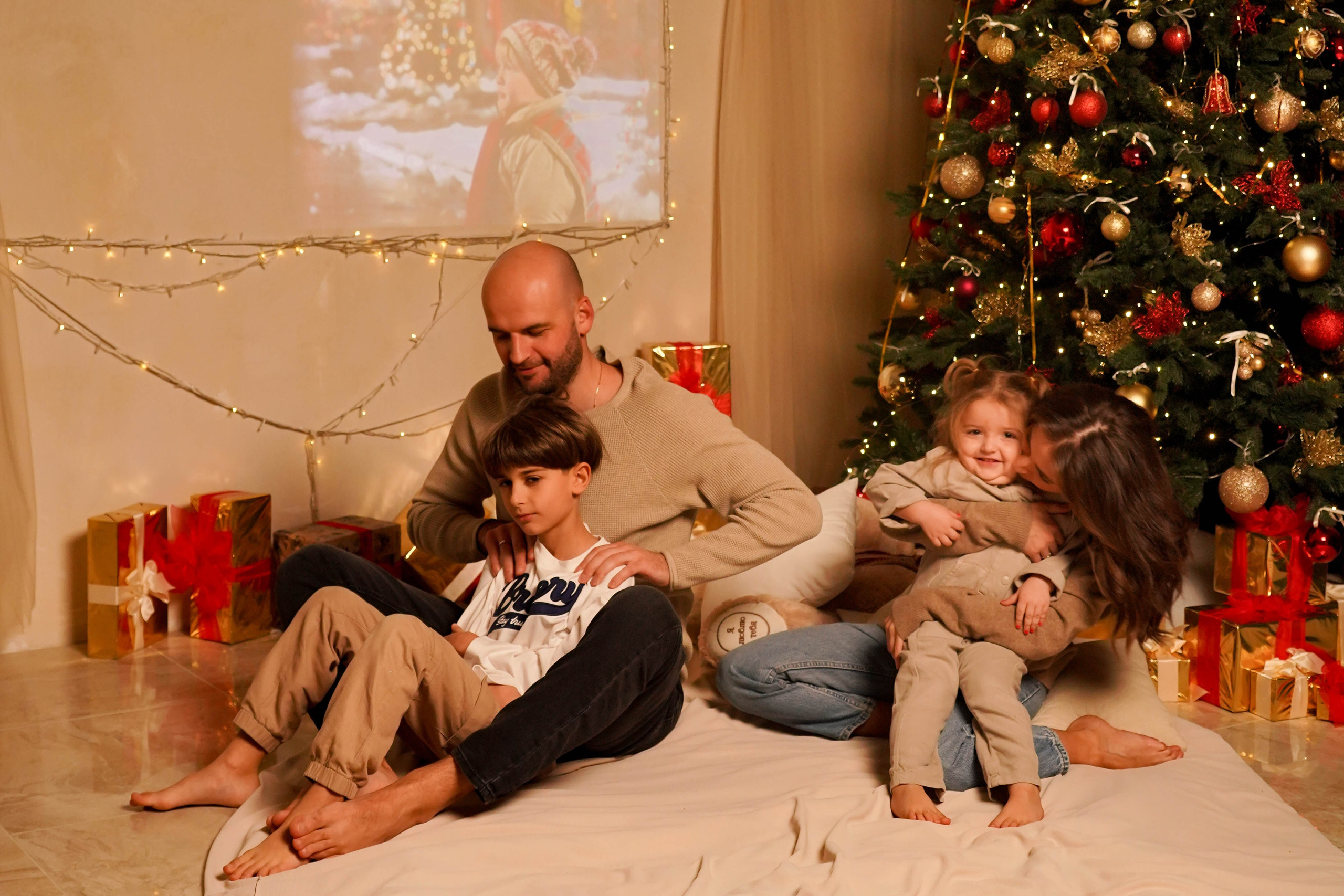 Илюнины — новогодняя фотосессия. Семейный и детский фотограф Зеленоград Кудашова Наиля