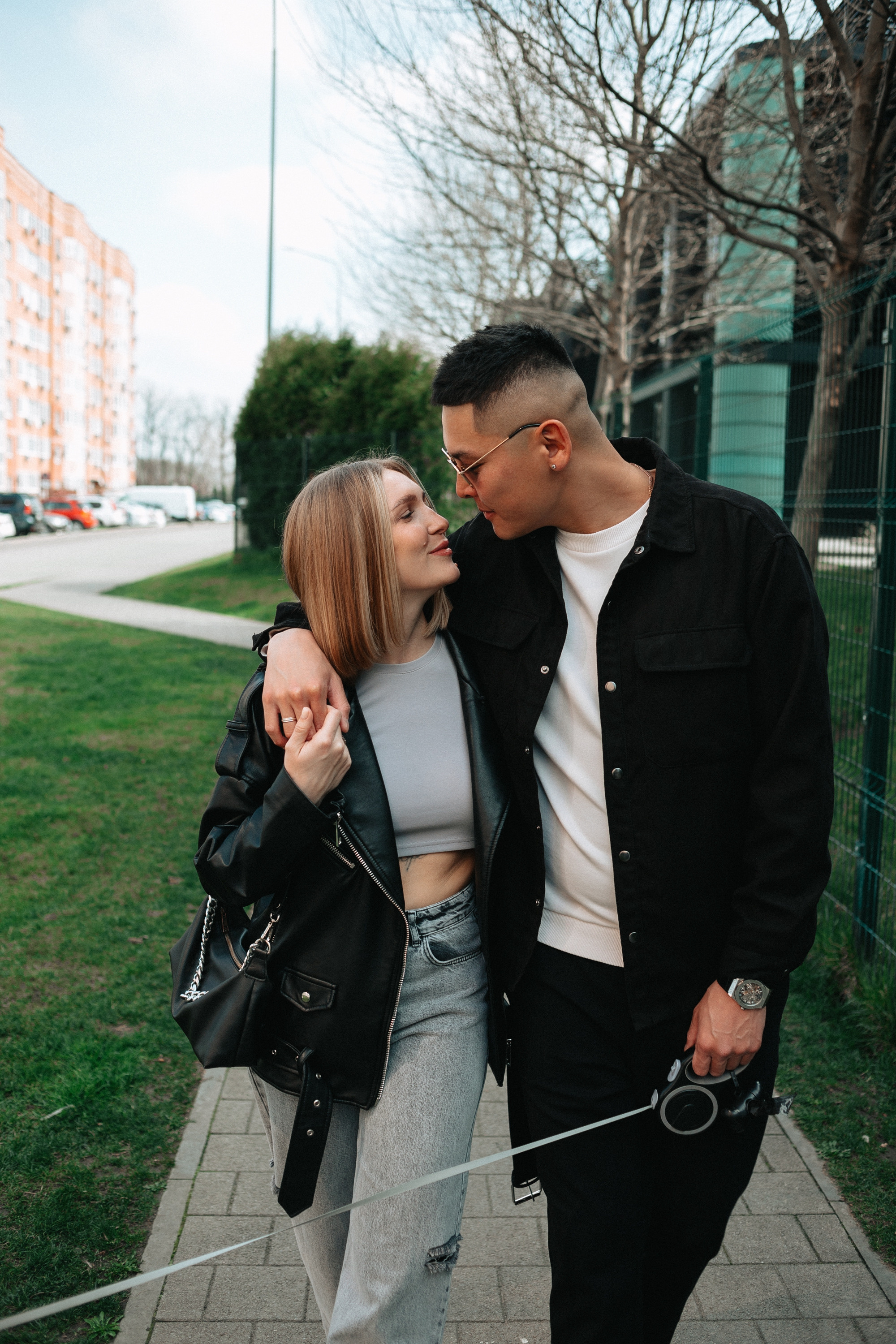 Прогулка Ксюши, Марата и Лео. Фотограф Настя Галингер Краснодар