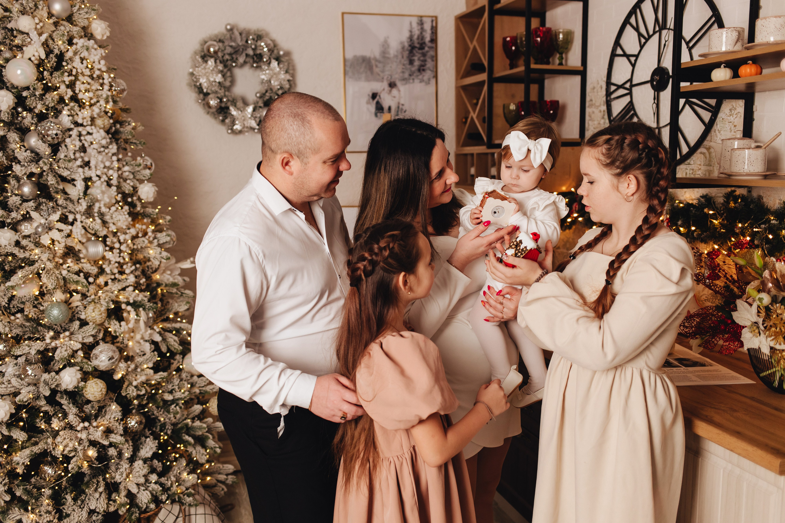 Семейная новогодняя фотосессия. Фотограф Елена Кириллова