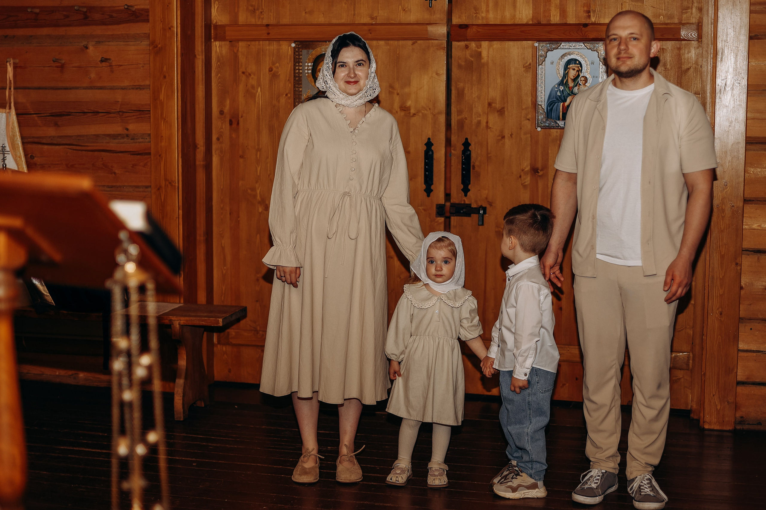 Крещение Ксении. Детский фотограф в Дубне и Кашине Елена Карпушина