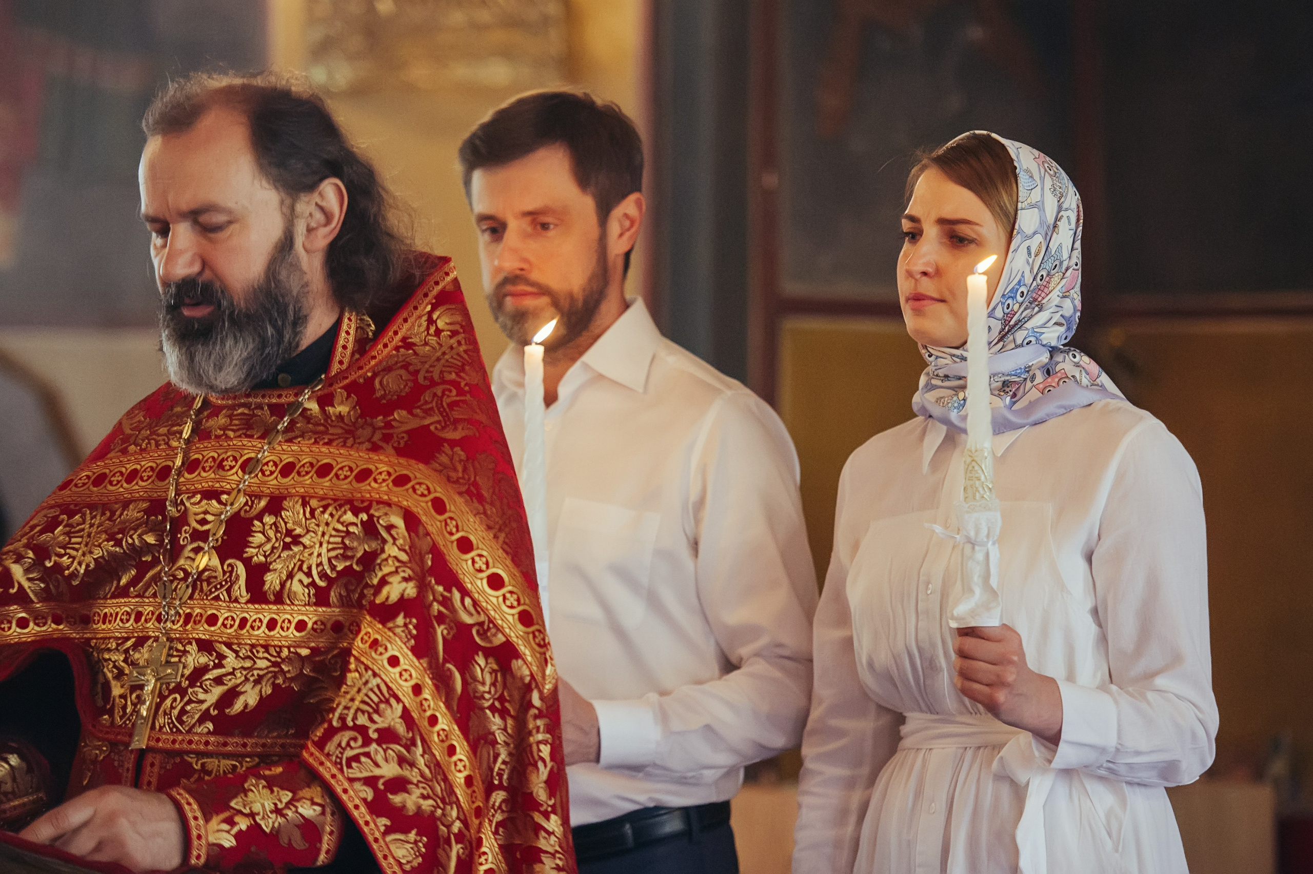 Екатерина и Александр. Венчание, Москва. Семейный фотограф Анна Дубовская