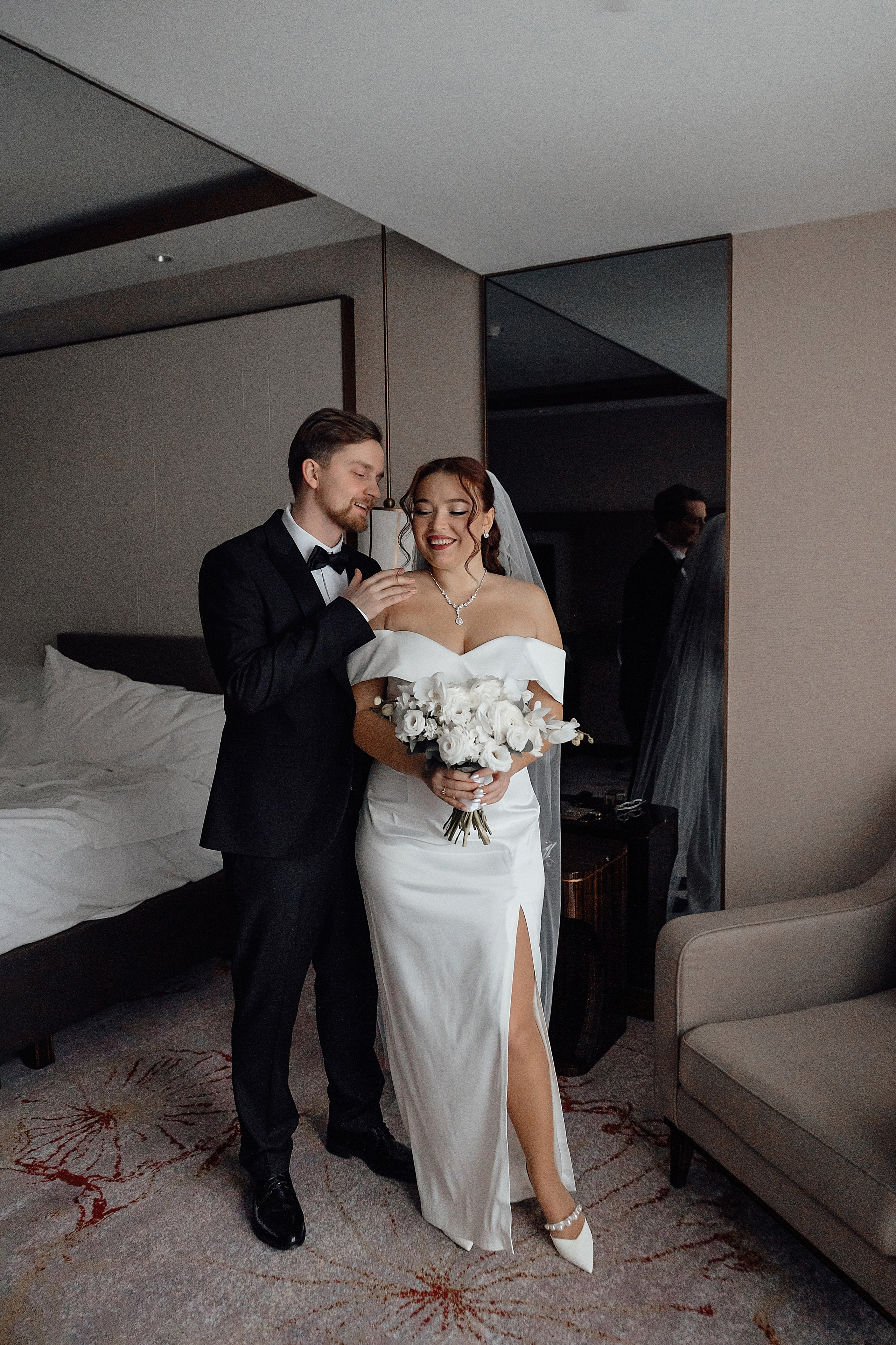 свадебная фотосессия в отеле Soluxe hotel Moscow