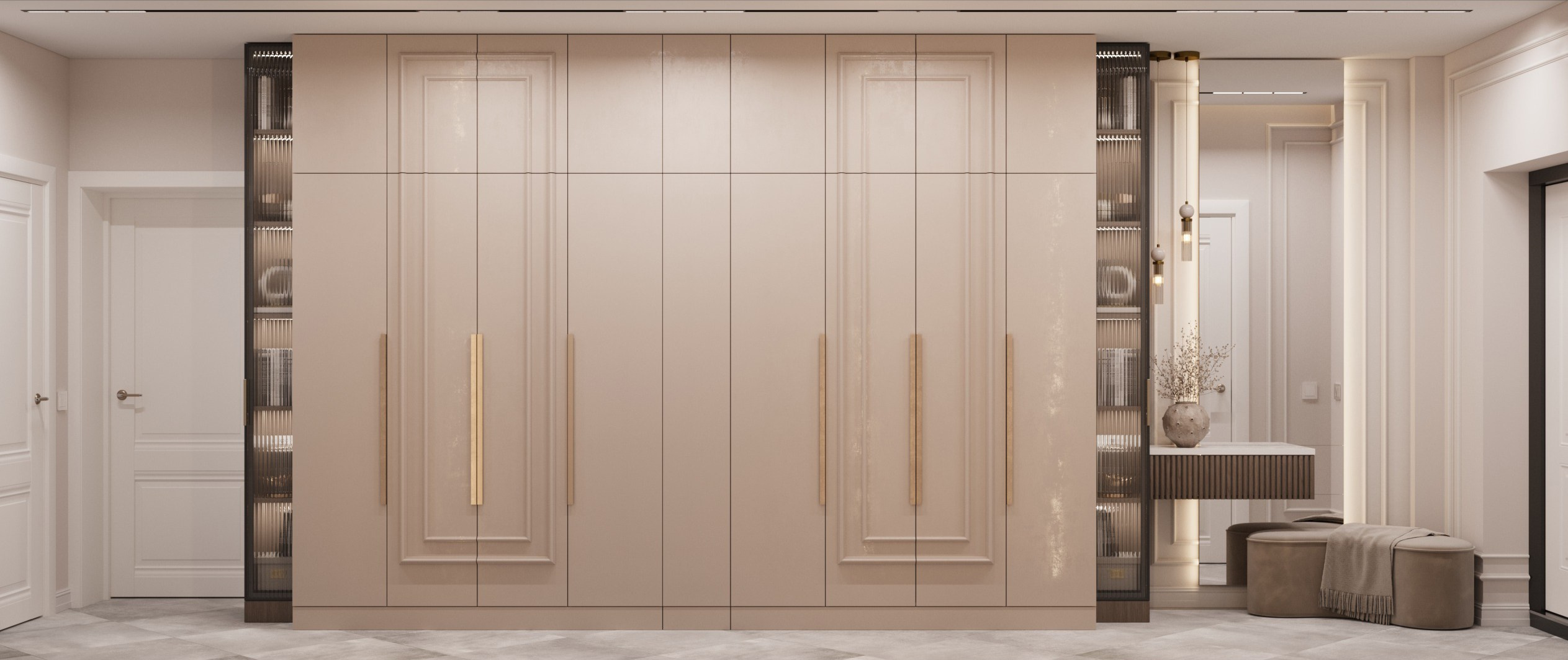 Прихожая г. Калининград. ПРОЕКТИРОВАНИЕ ИНТЕРЬЕРОВ И АРХИТЕКТУРНЫХ РЕШЕНИЙ В СТУДИИ SHELOFAST DESIGN