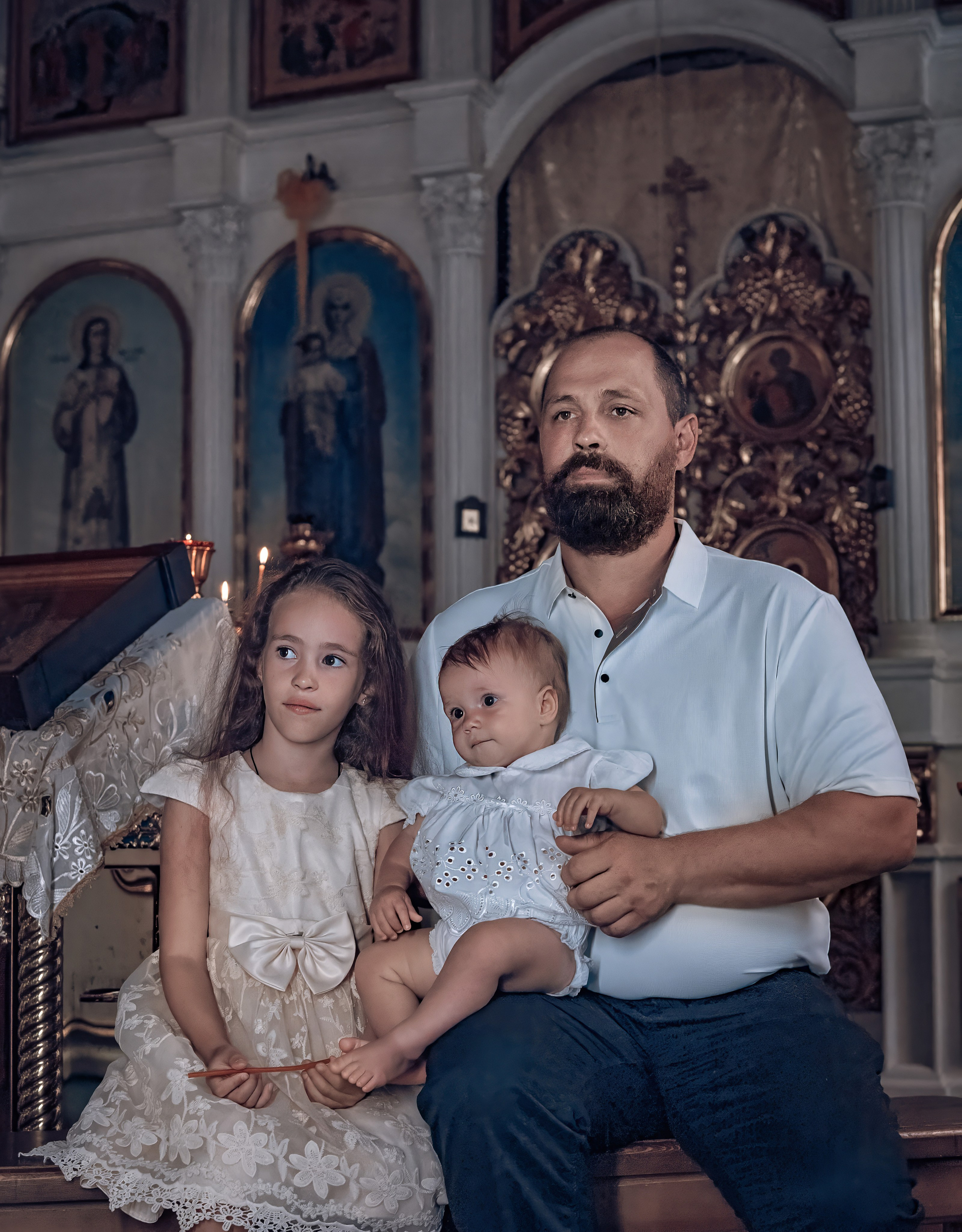 Съемка таинства крещения в храме Николая Чудотворца Красноярск. Фотографы крещения/венчания  Красноярск Татьяна и Вячеслав Переваловы