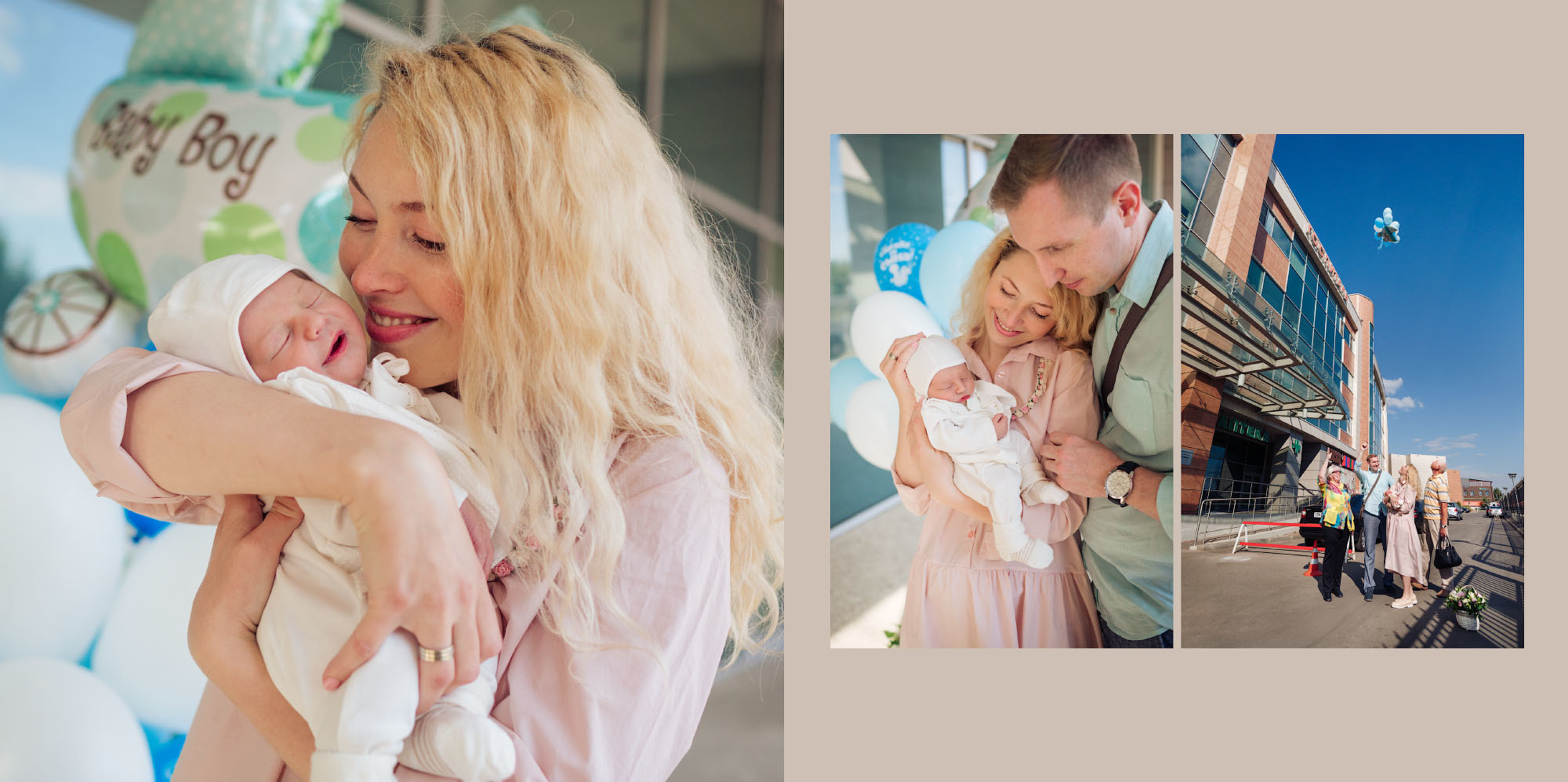 Выписка Мирона из роддома Лапино. Фотограф в Москве Татьяна Байкова