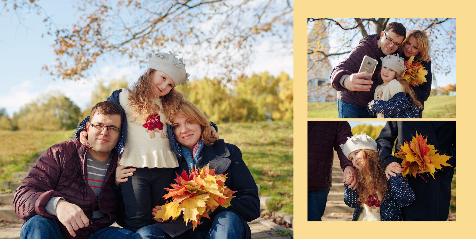 Осенняя семейная фотосессия в Коломенском. Фотограф в Москве Татьяна Байкова