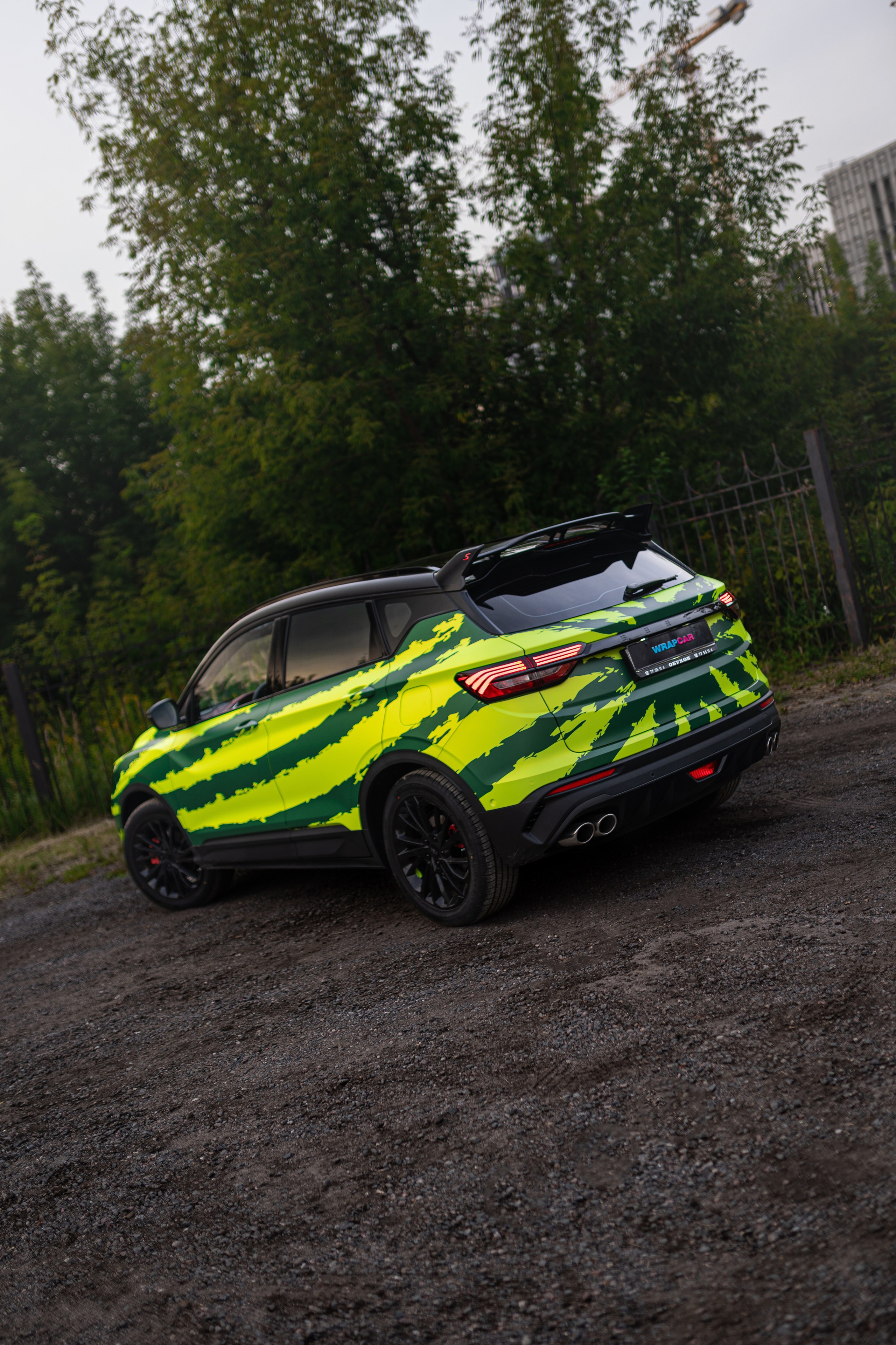 Винилография на Geely Coolray. Студия дизайна и оклейки авто Barmaley Design