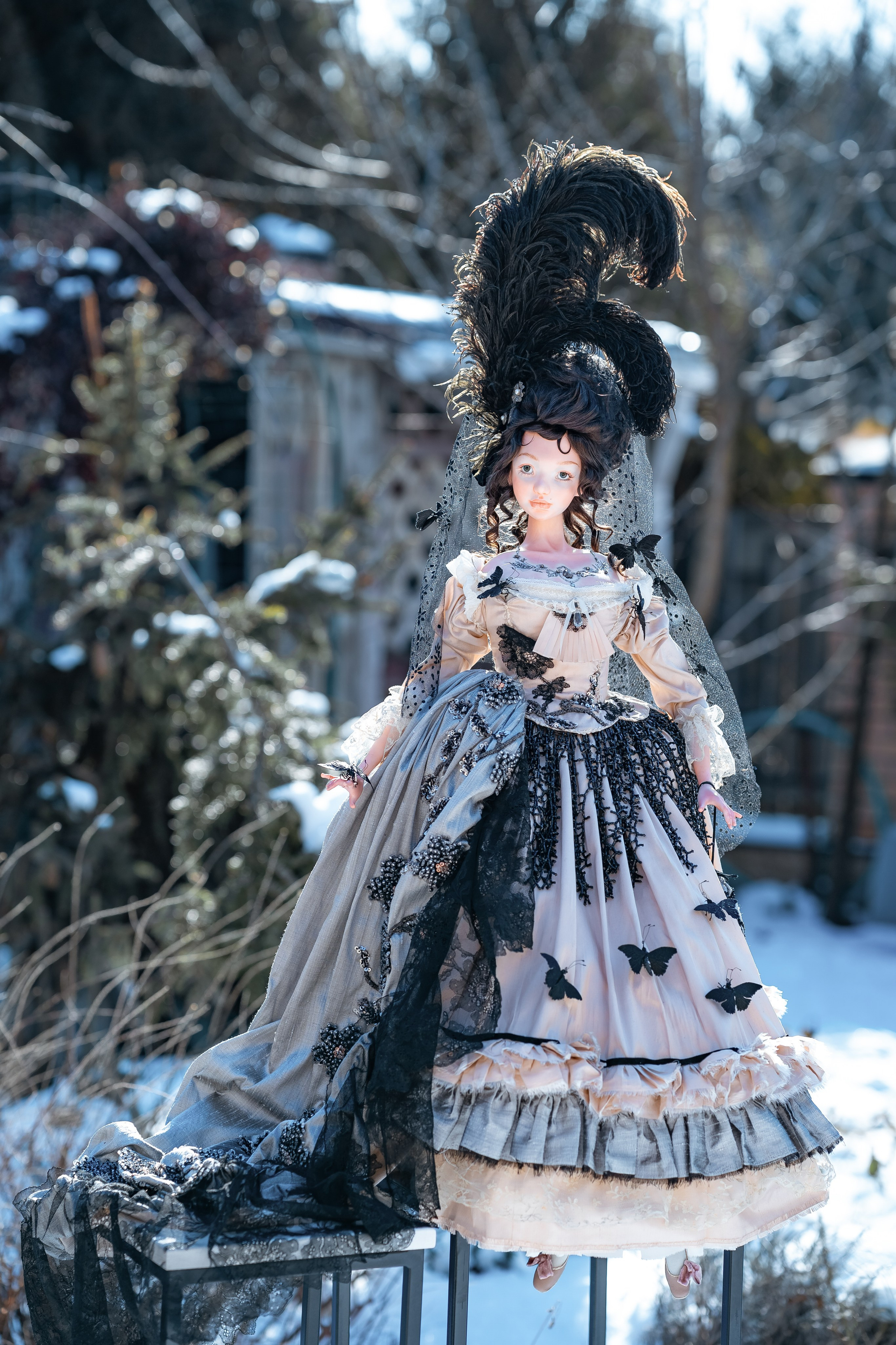 Съёмка фарфоровой куклы для фарфориста Алёны Клаузнер