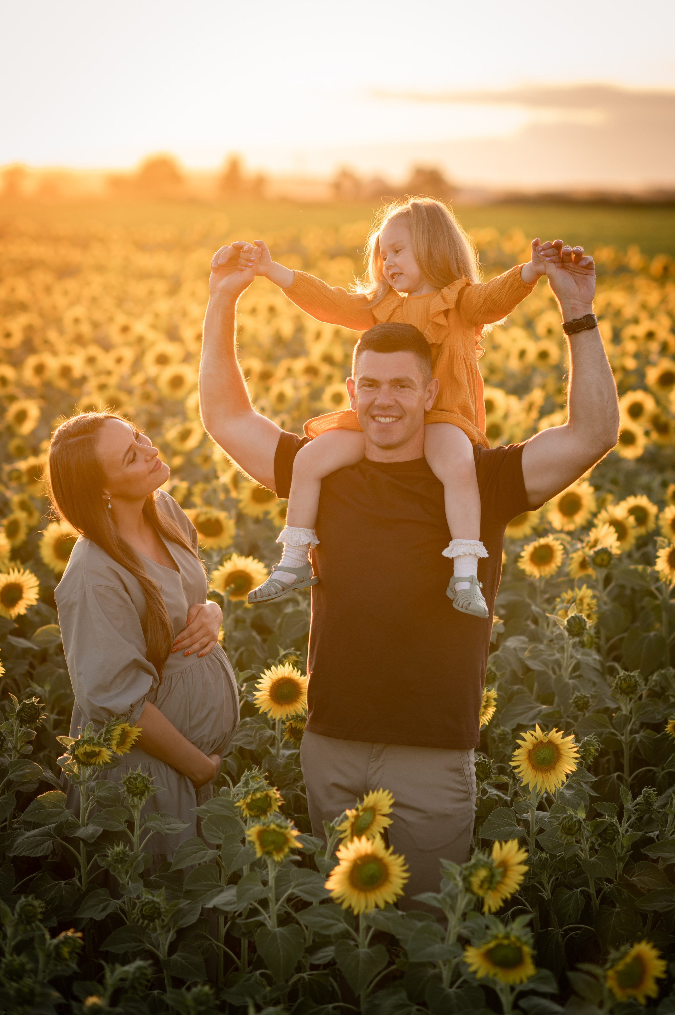 Подсолнухи. Семейный фотограф в Красноярске Надежда Кошелева