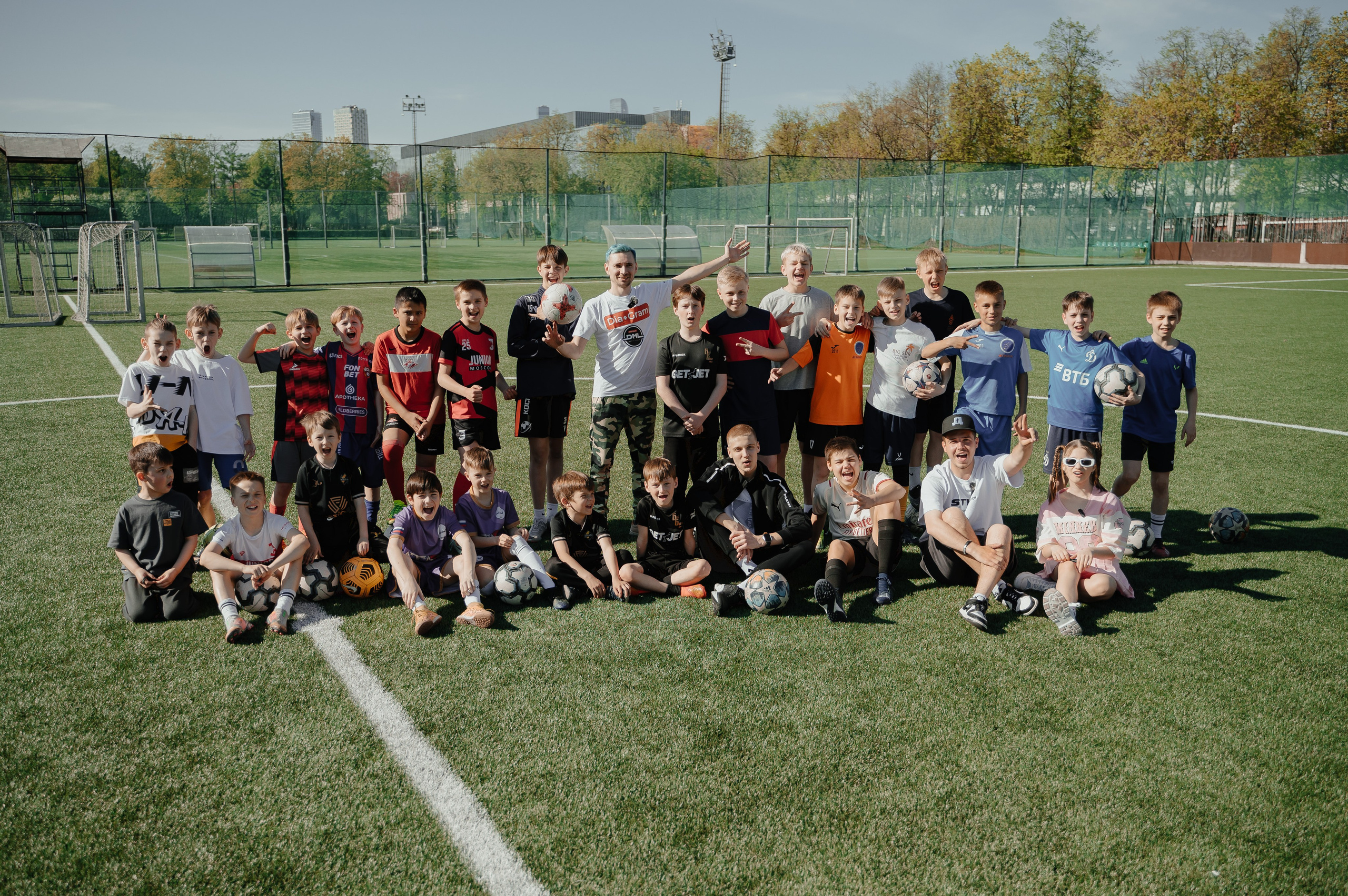 Шоу детской футбольной медийной лиги. Фотограф Вадим Лакомкин