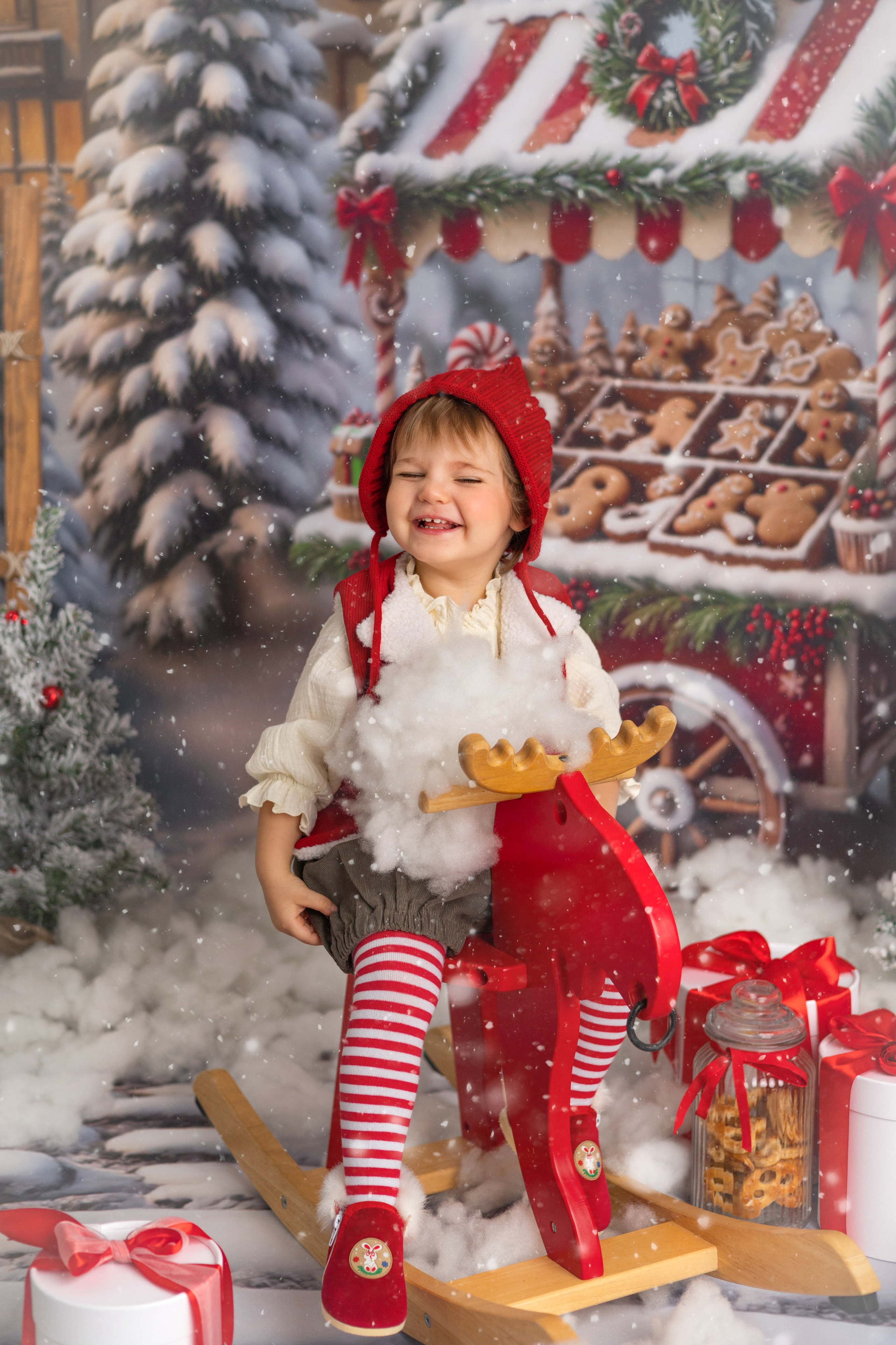 «Новогодний гномик». «Вкадре» — фотосессия новорожденных Тула | детский фотограф в Туле