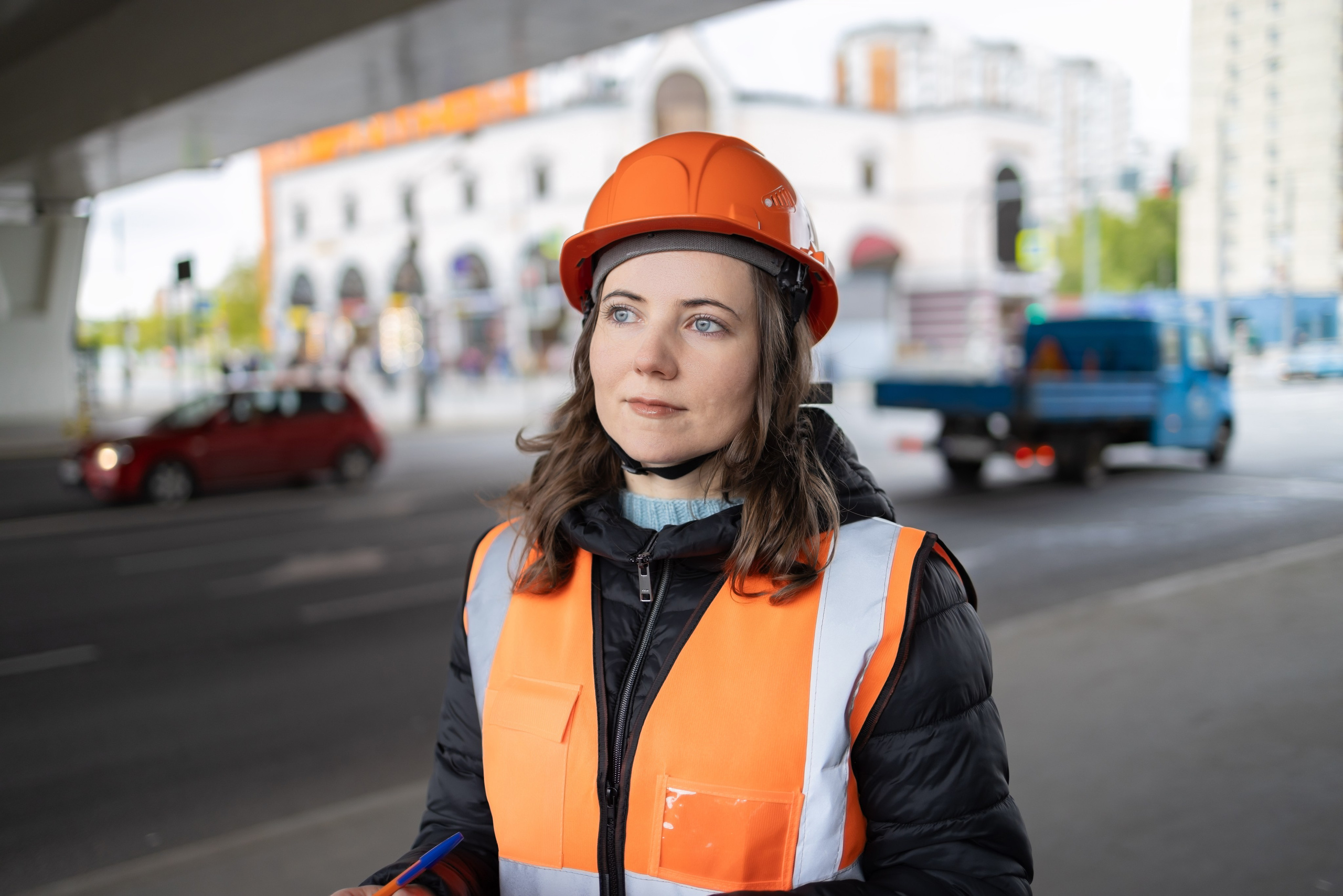 Фотосессия «Стройка» модель Ирина. Репортажный, семейный и студийный фотограф в Москве Демин Алексей