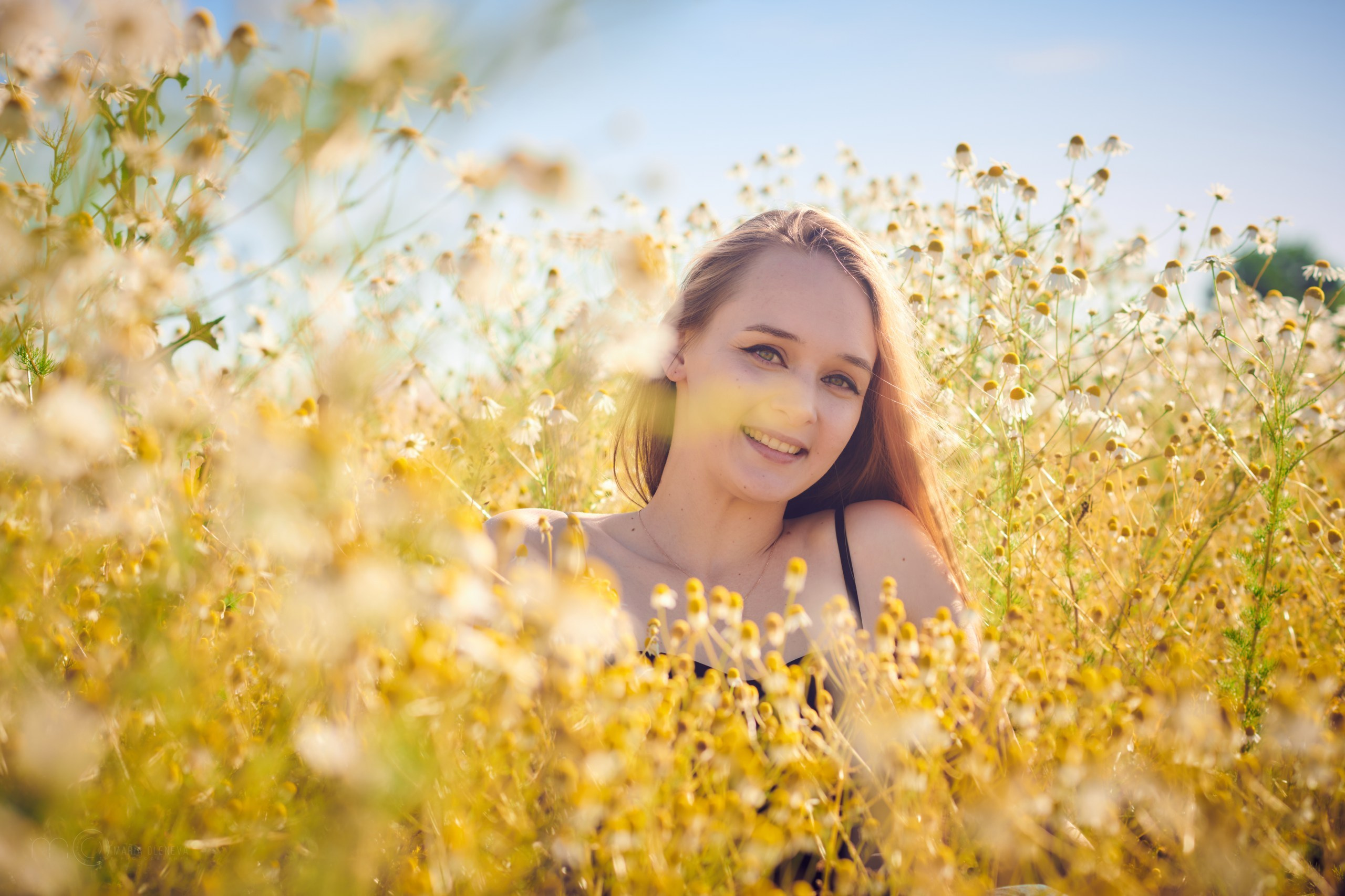 В ромашках. Фотограф Мария Оленева