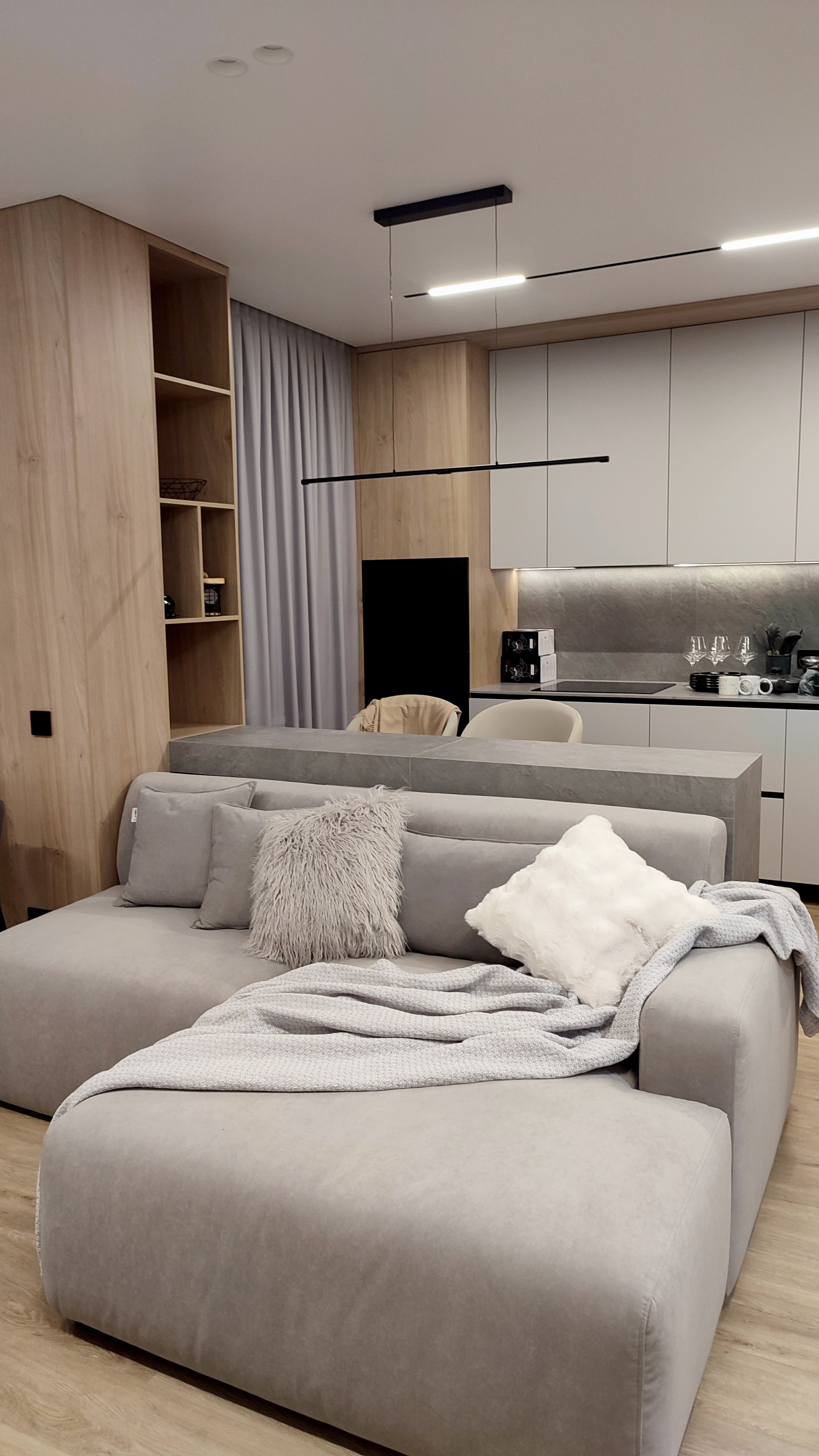 2-я Круговая, 67.3 кв.м. Дизайн интерьера, 3D-визуализация Владивосток