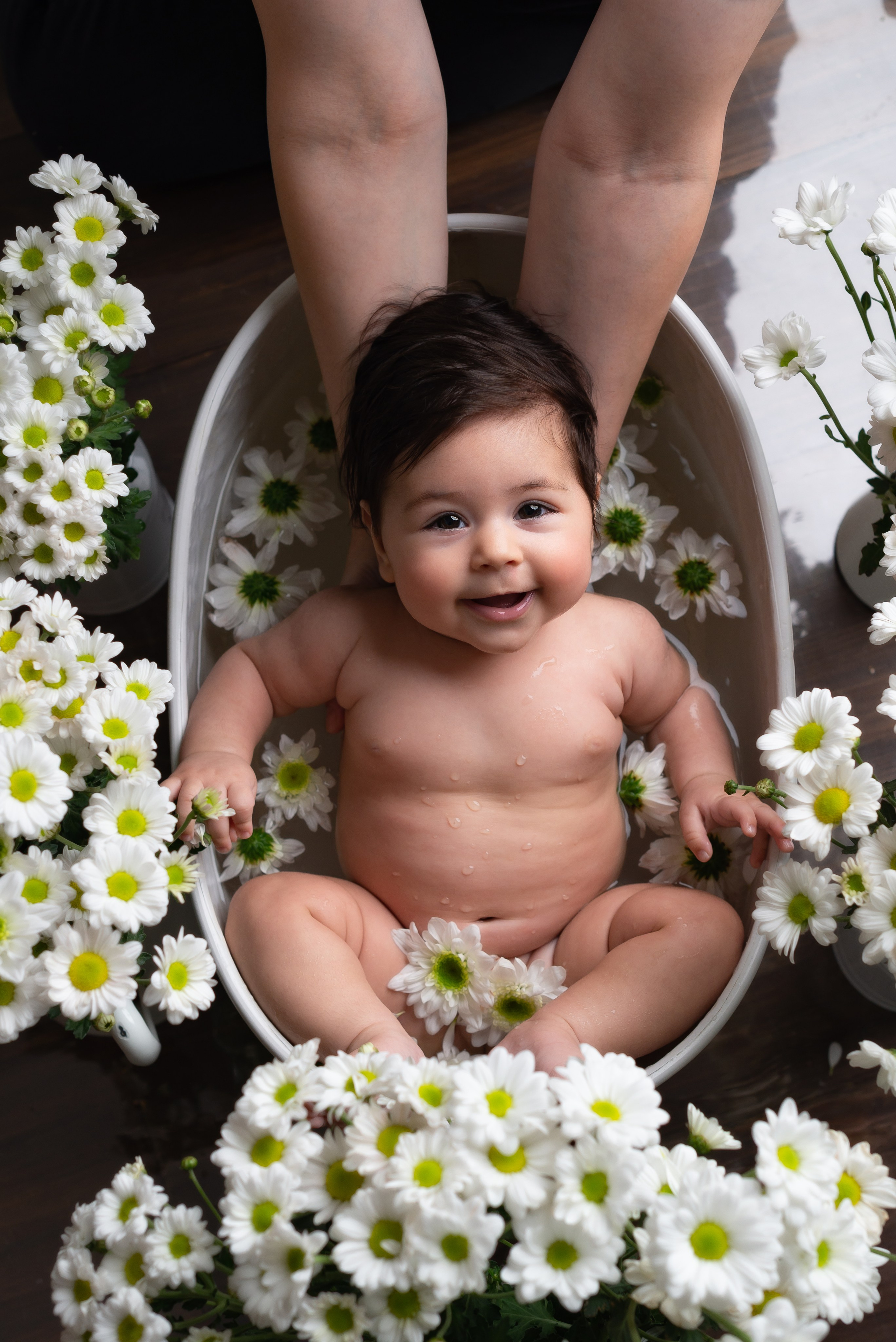 Фотосессия малыша в ванночке. Детская фотостудия «Мандаринка» | Детский фотограф Краснодар