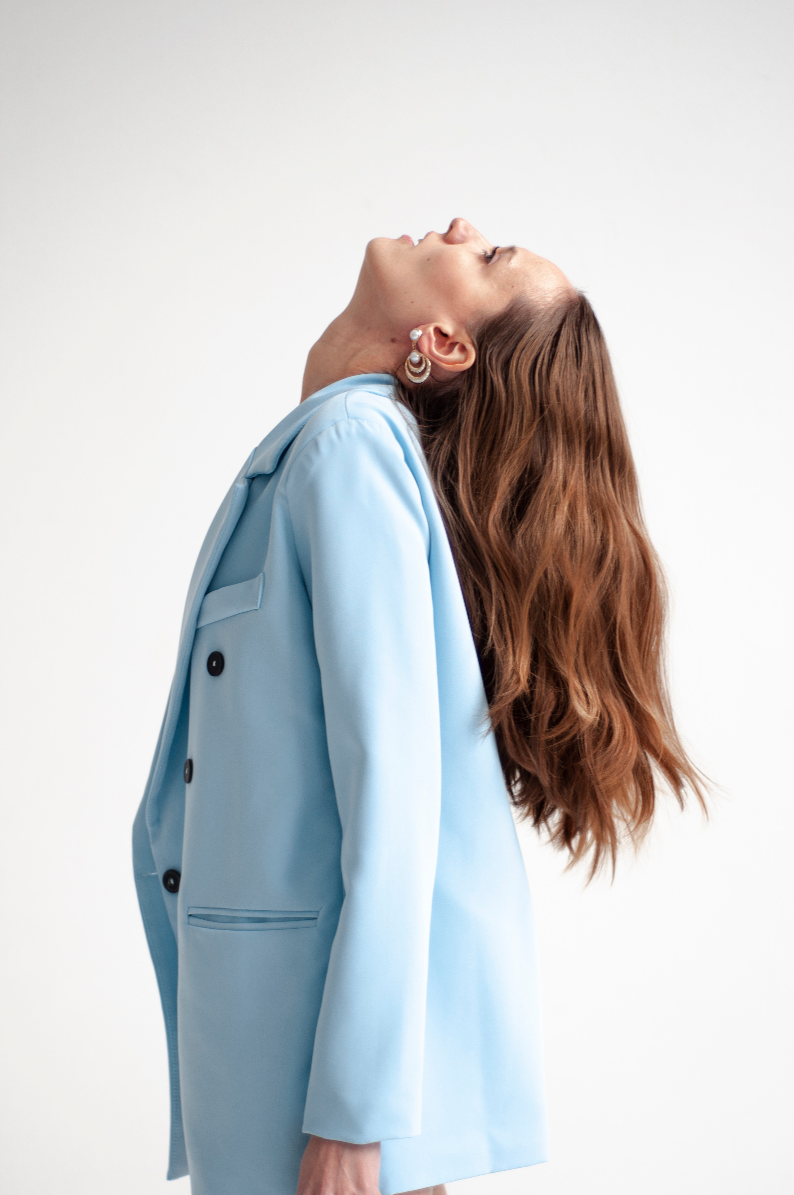 Девушка в фотостудии