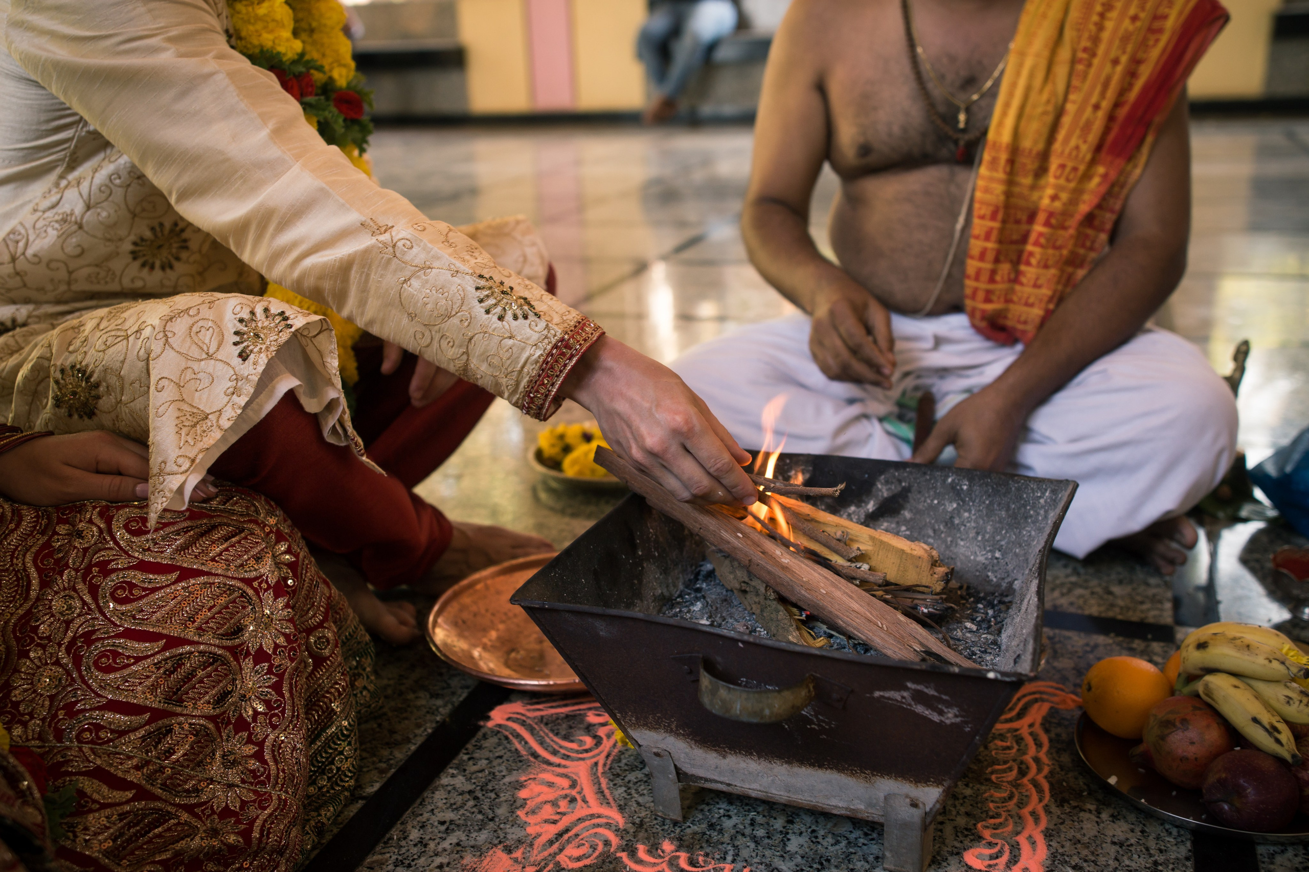 Церемония в индийском храме