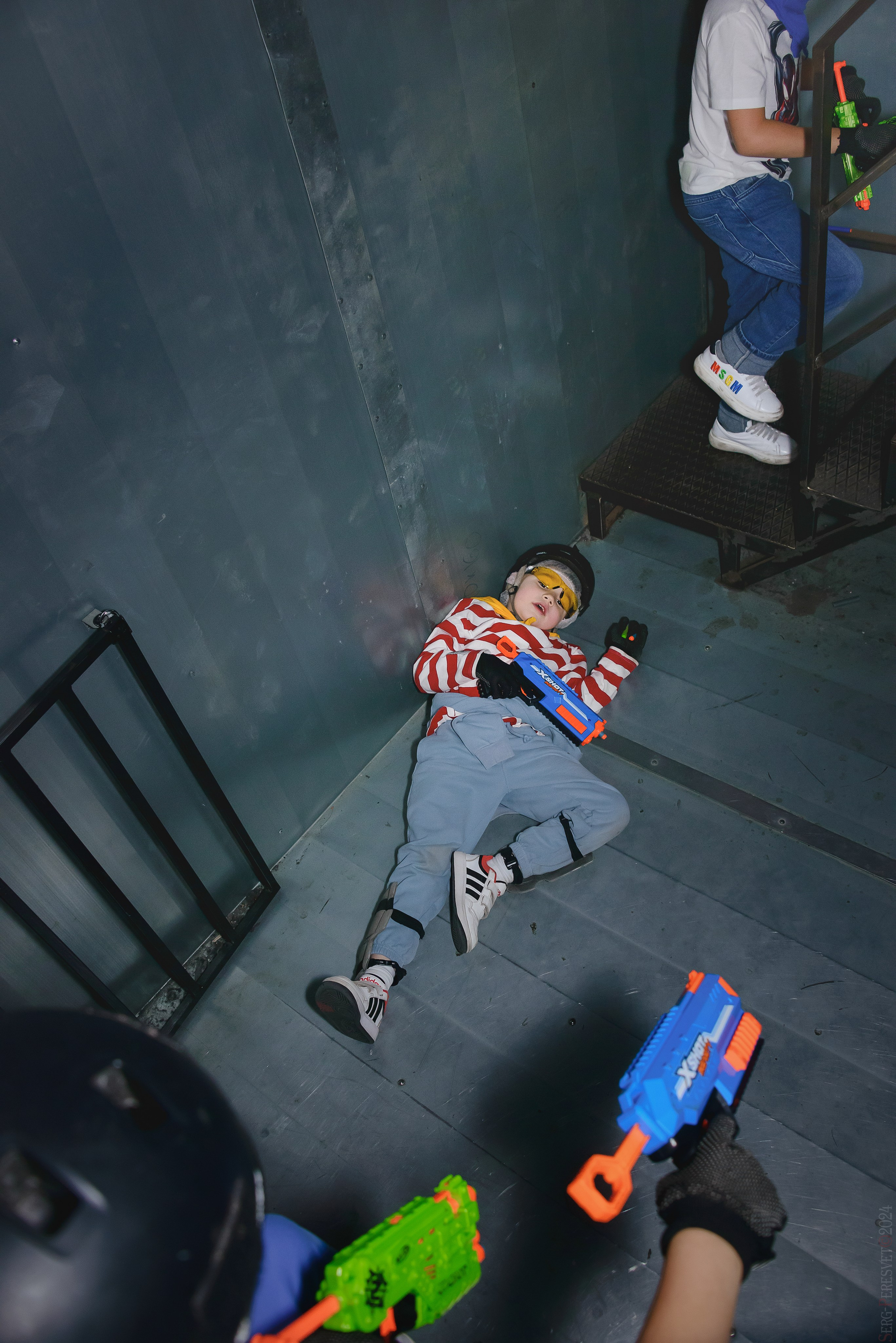 Нерф,  Детский день рождения, Лазертаг арена «Sтанция 2025», Москва. Ваш фотограф на праздник в Москве, Раменском, Жуковском, Люберцах