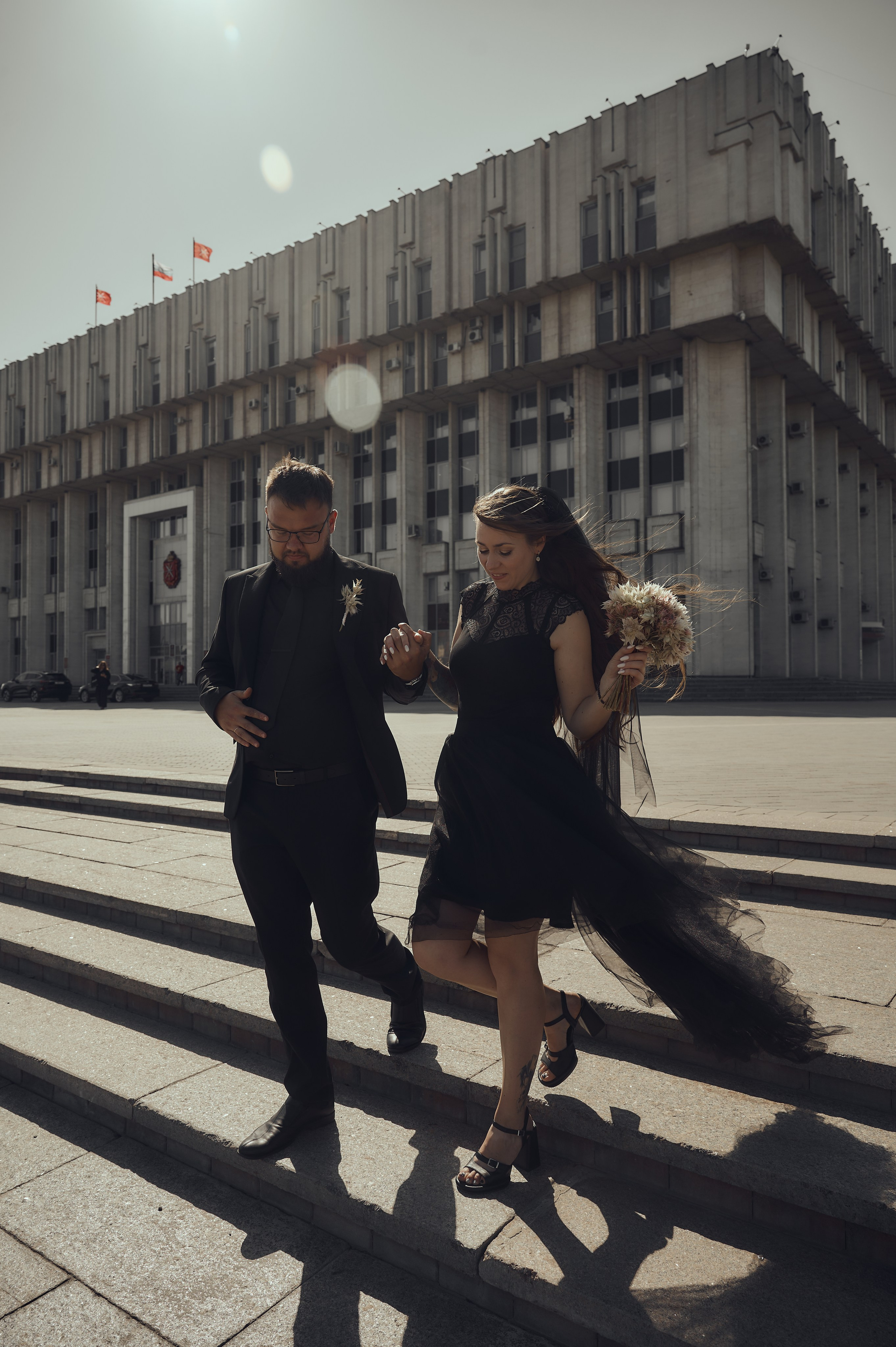 Свадебная фотосессия в Туле в черном. Свадебный фотограф в Туле Никита Беляев