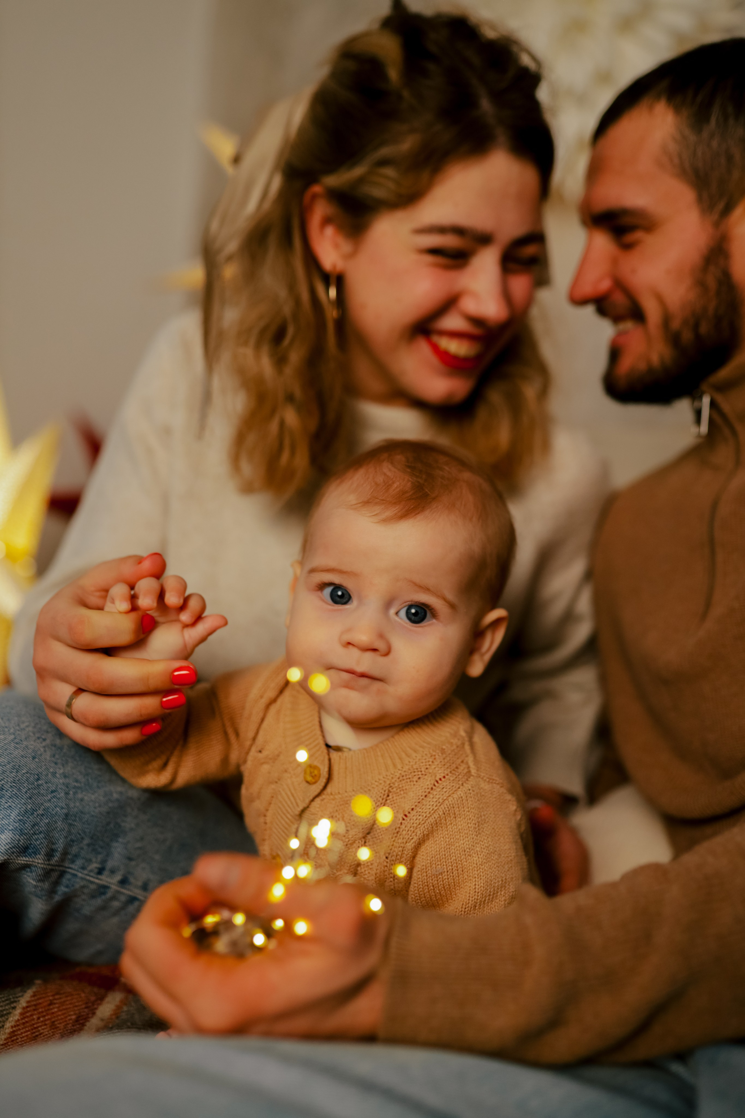Теплое семейное новогоднее. Свадебный и семейный фотограф в Варшаве
