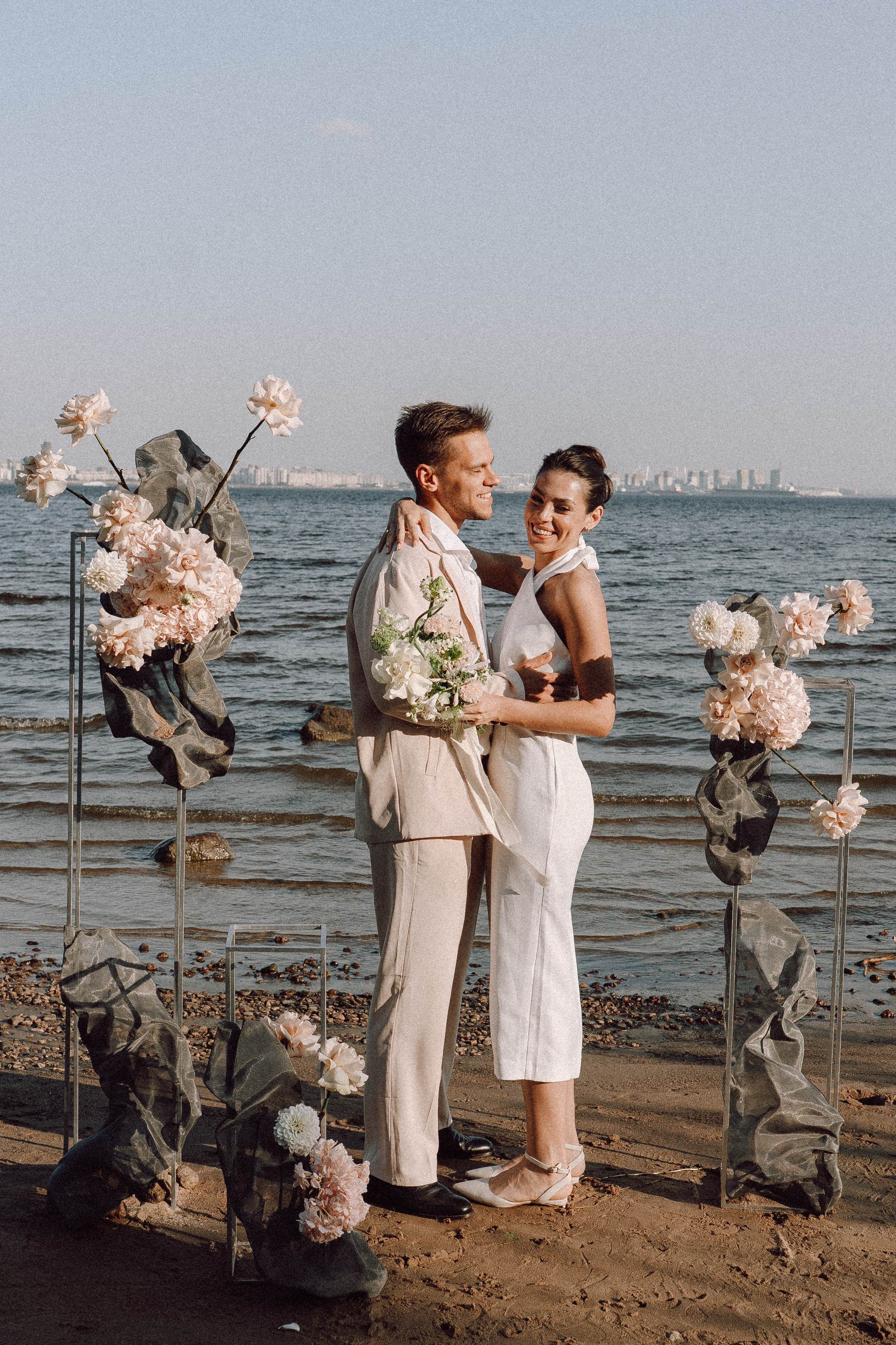 СВАДЕБНАЯ ФОТОСЕССИЯ ВЫЕЗДНОЙ ЦЕРЕМОНИИ (ФИНСКИЙ ЗАЛИВ). Профессиональный фотограф, Санкт-Петербург — Виктория Богомолова