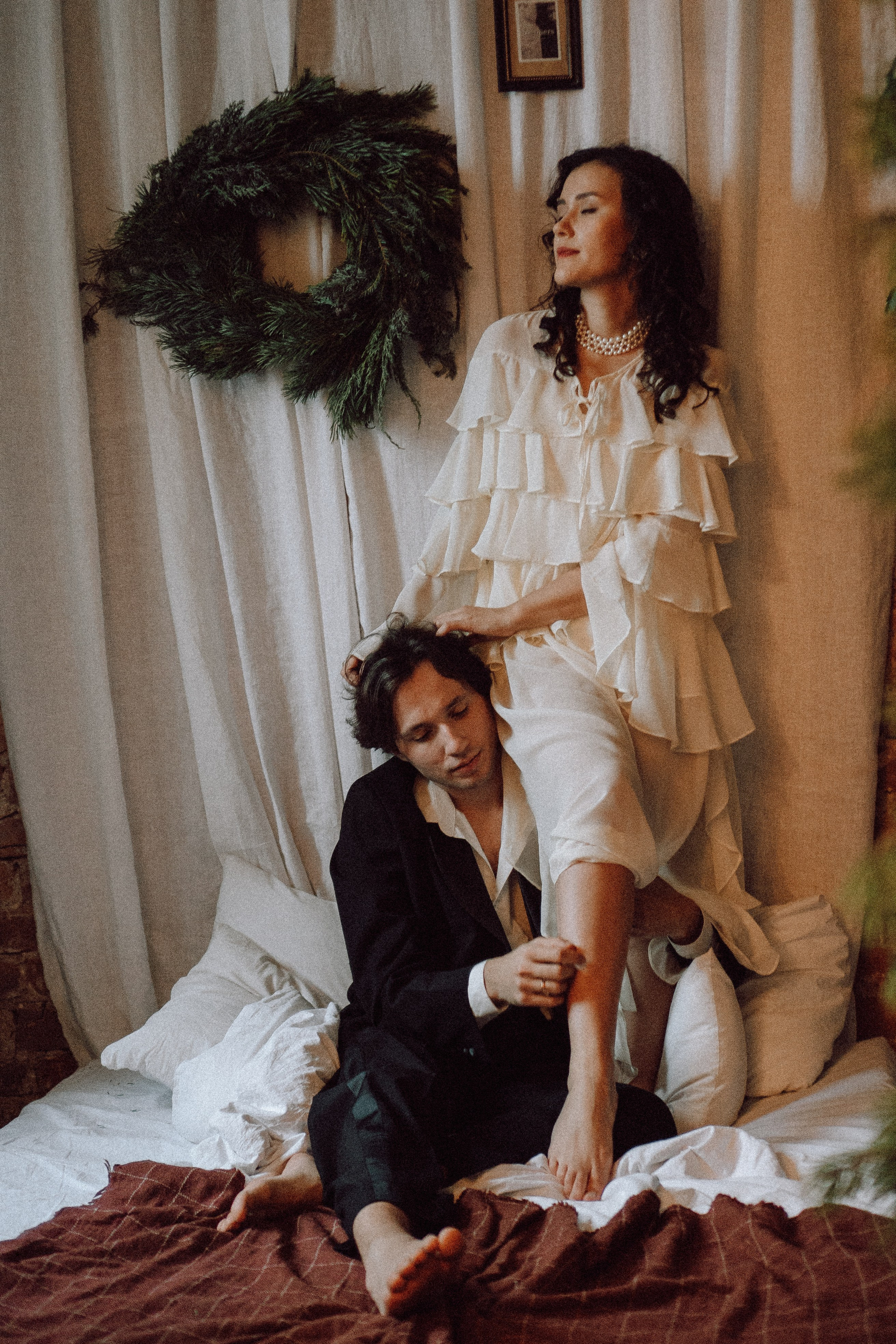 УТРО ЖЕНИХА И НЕВЕСТЫ В ФОТОСТУДИИ И ОСНОВНАЯ ФОТОСЕСИСИЯ ЗИМОЙ. Профессиональный фотограф, Санкт-Петербург — Виктория Богомолова