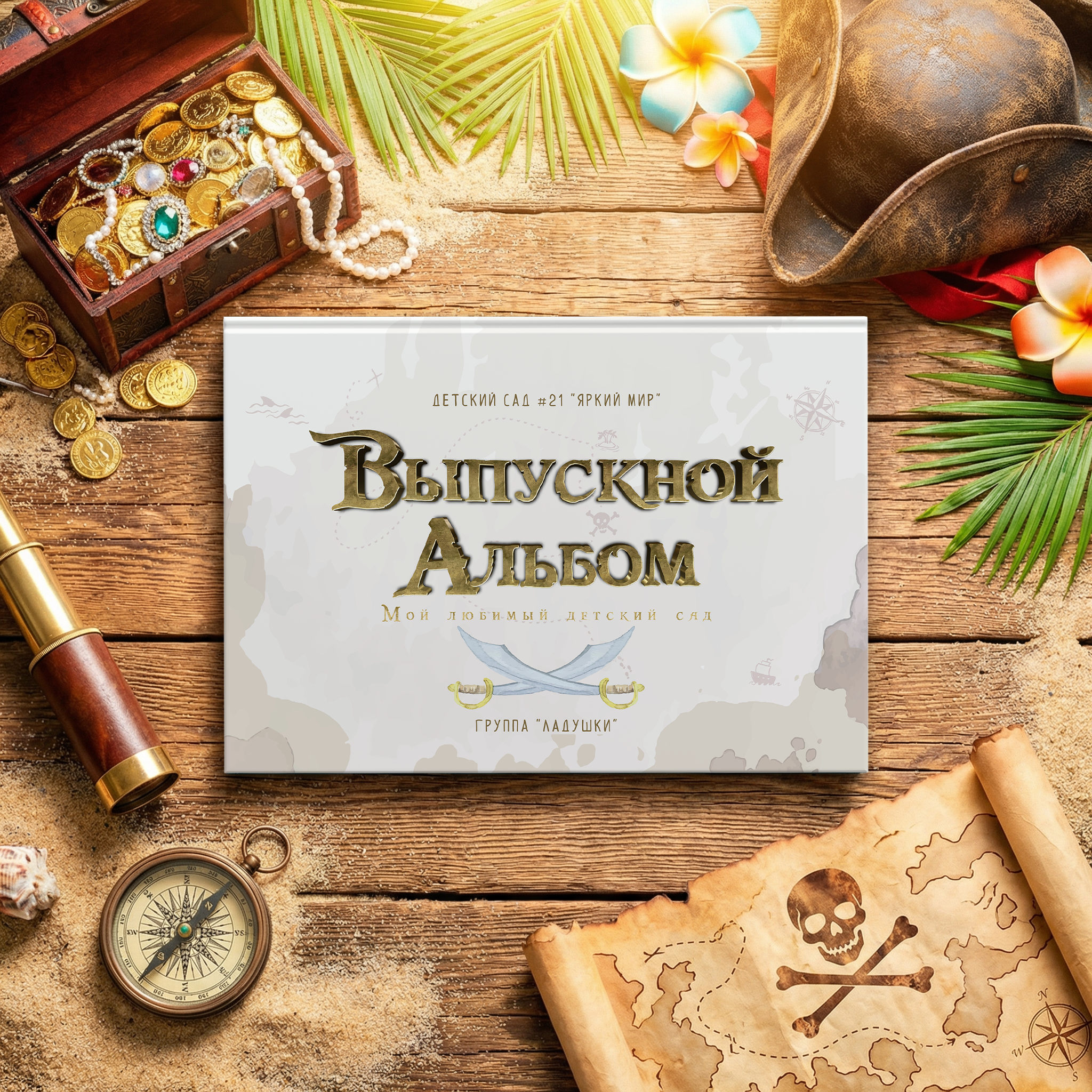 028 Pirate. Дизайны, psd шаблоны школьных и выпускных альбомов и обложек