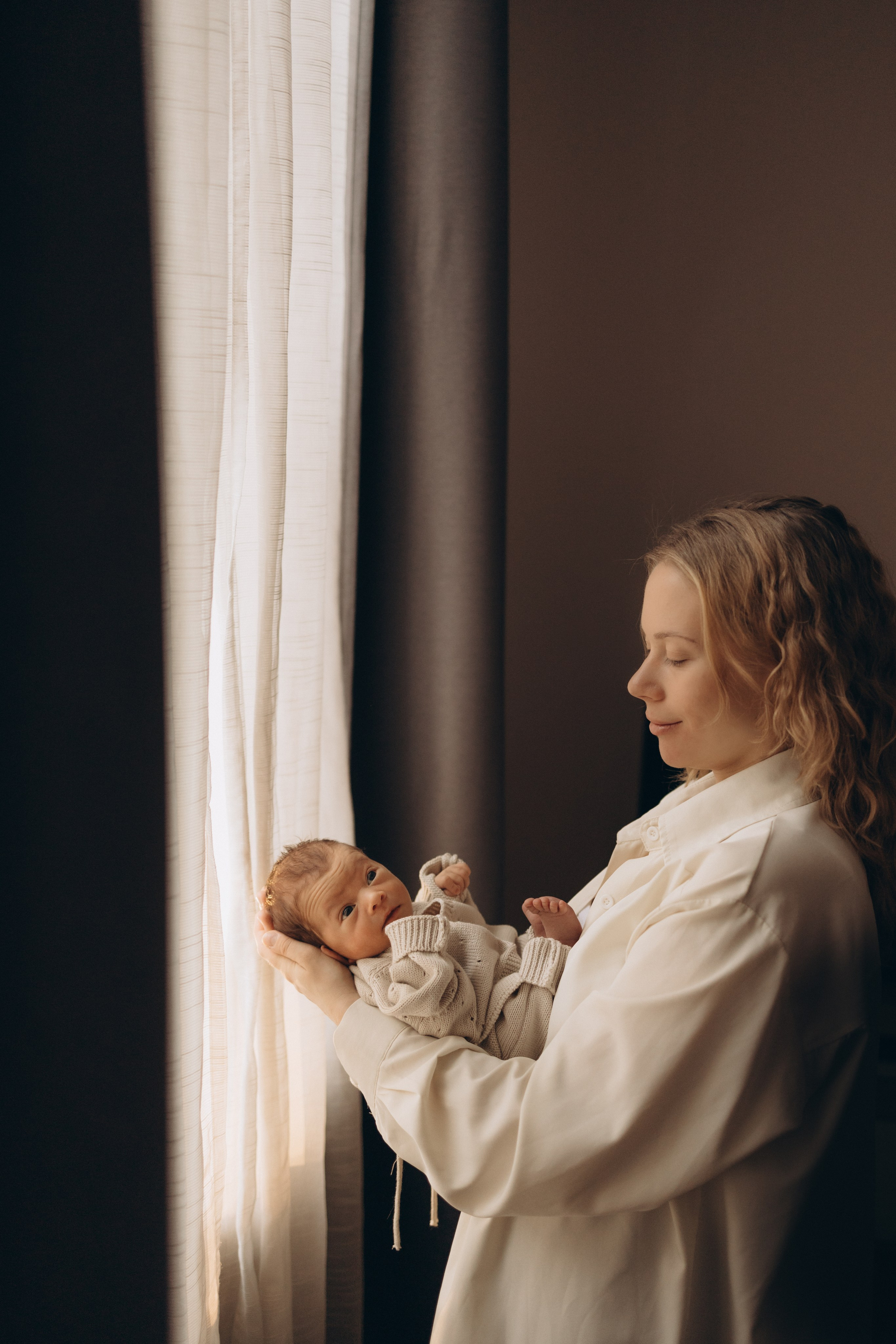 Мирон 1 неделька. Семейный и детский фотограф, женский портрет Москва Светлана Мертикова