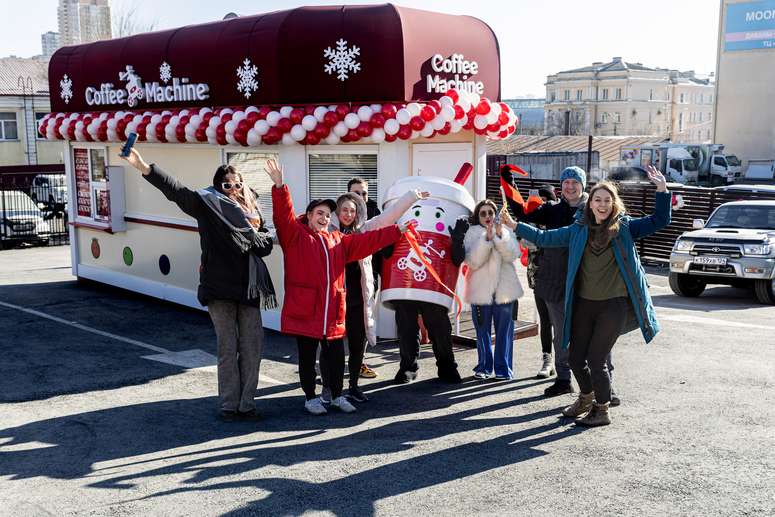 Открытие автокафе Coffee Machine