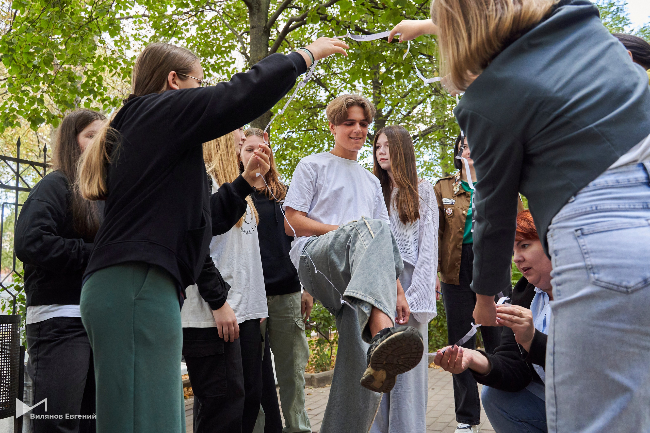 Мероприятие «Веревка» для первокурсников ННГАСУ. Репортажный фотограф Вилянов Евгений. Нижний Новгород