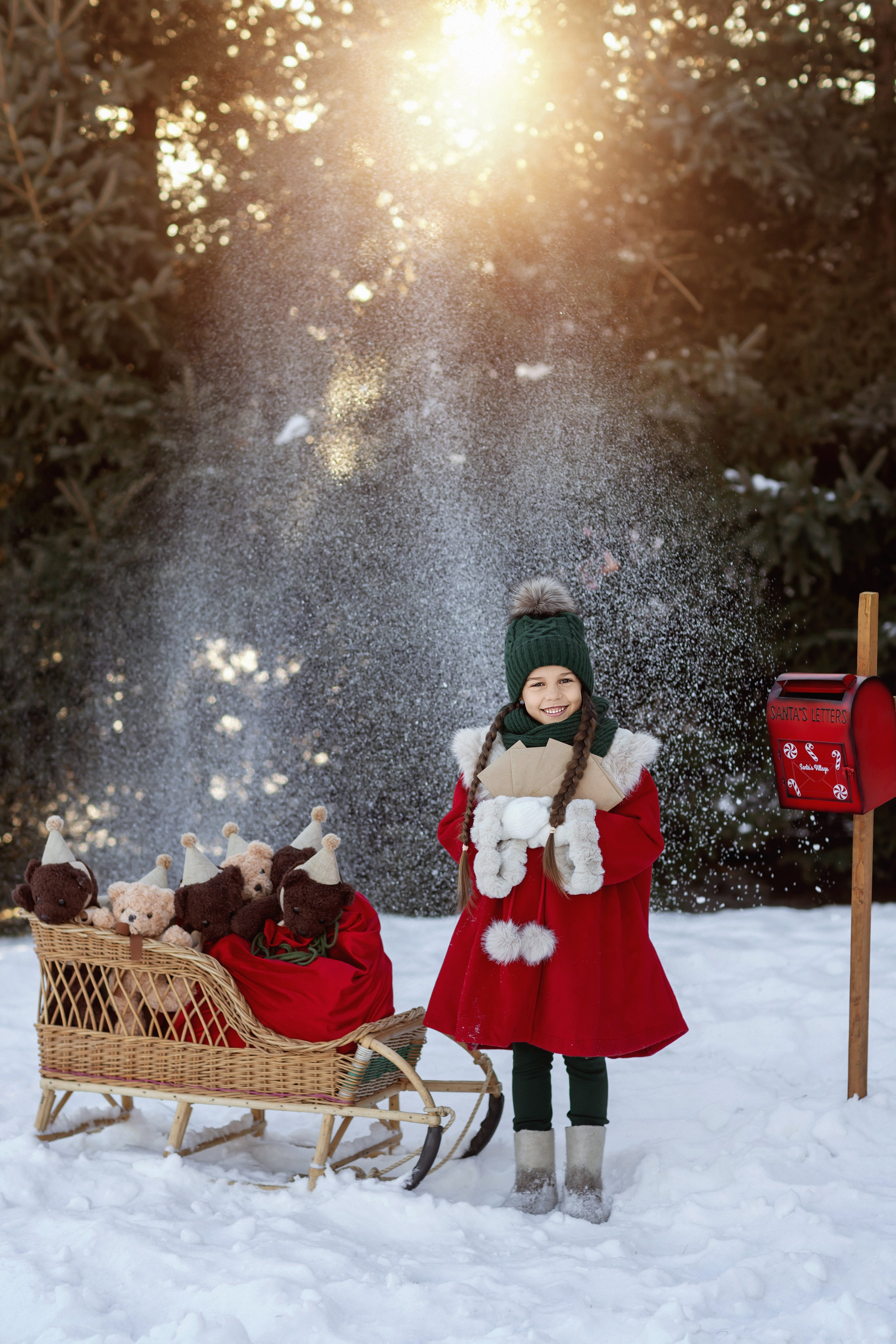 Зимняя истории Дарины. Детский и семейный фотограф Елена Воропаева