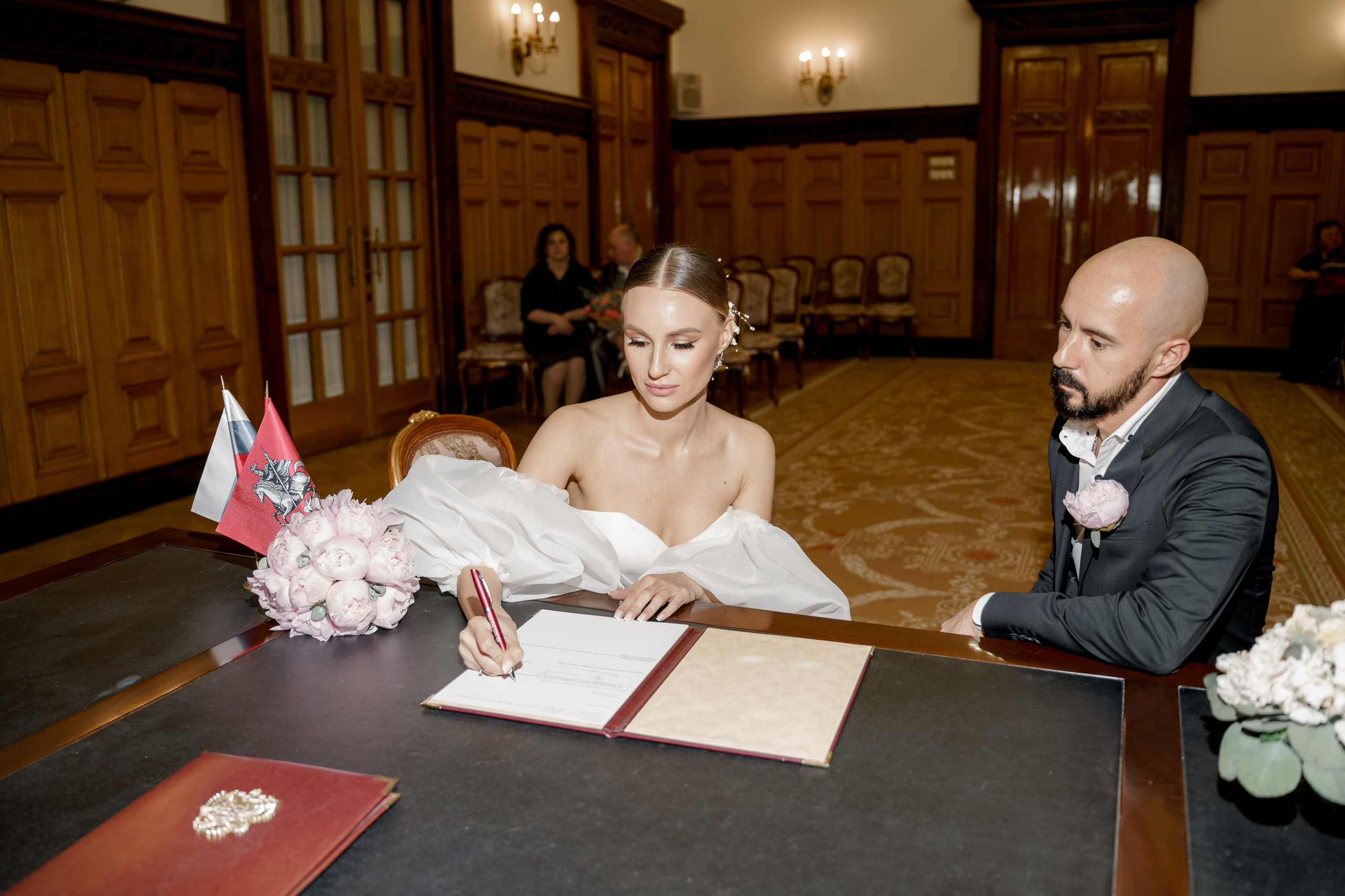 Марриот и грибоедовский загс. Свадебный фотограф Губина Марина