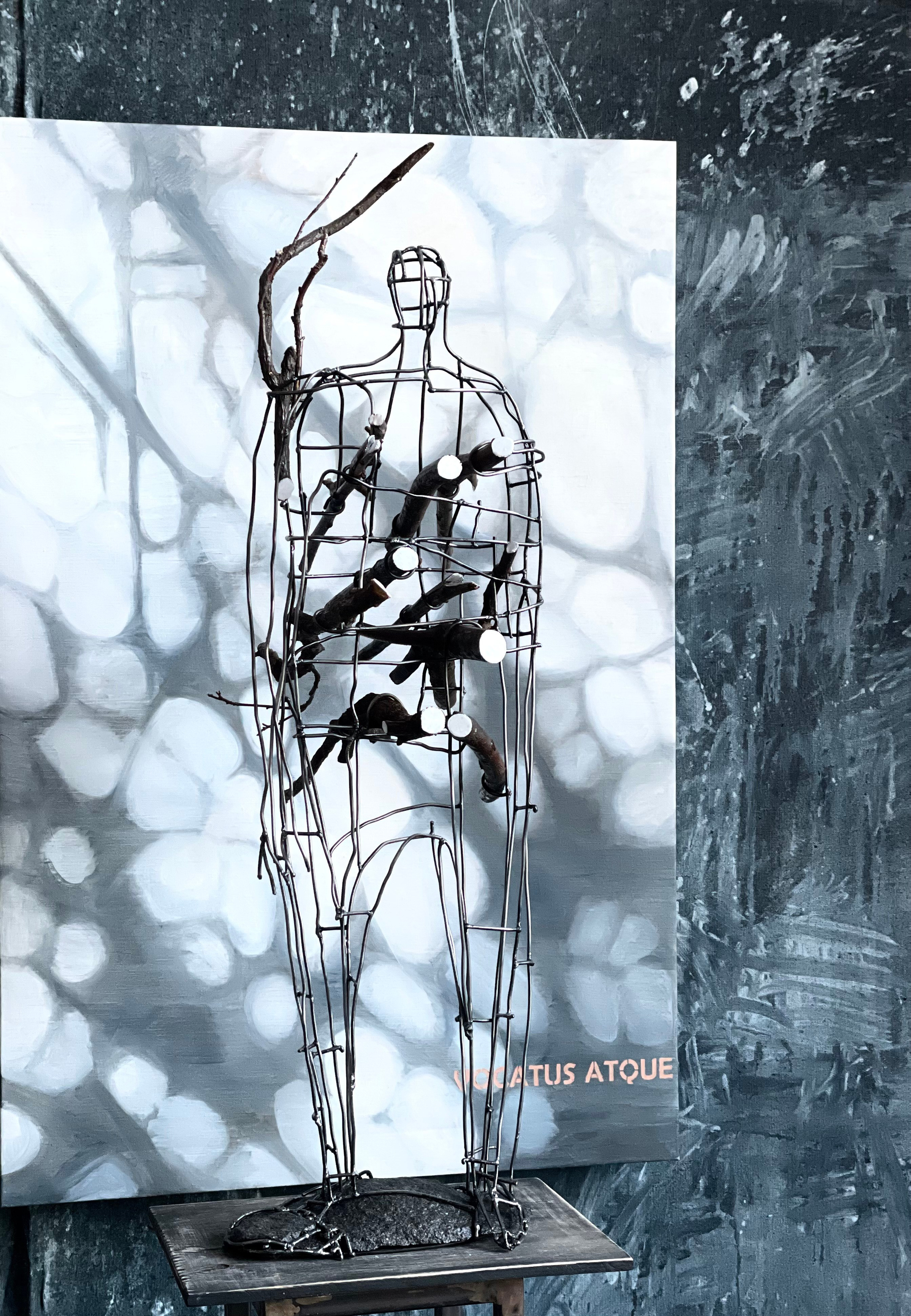 Пойманный лесом / caught by the forest_2023. Художник — скульптор Антонина Фатхуллина