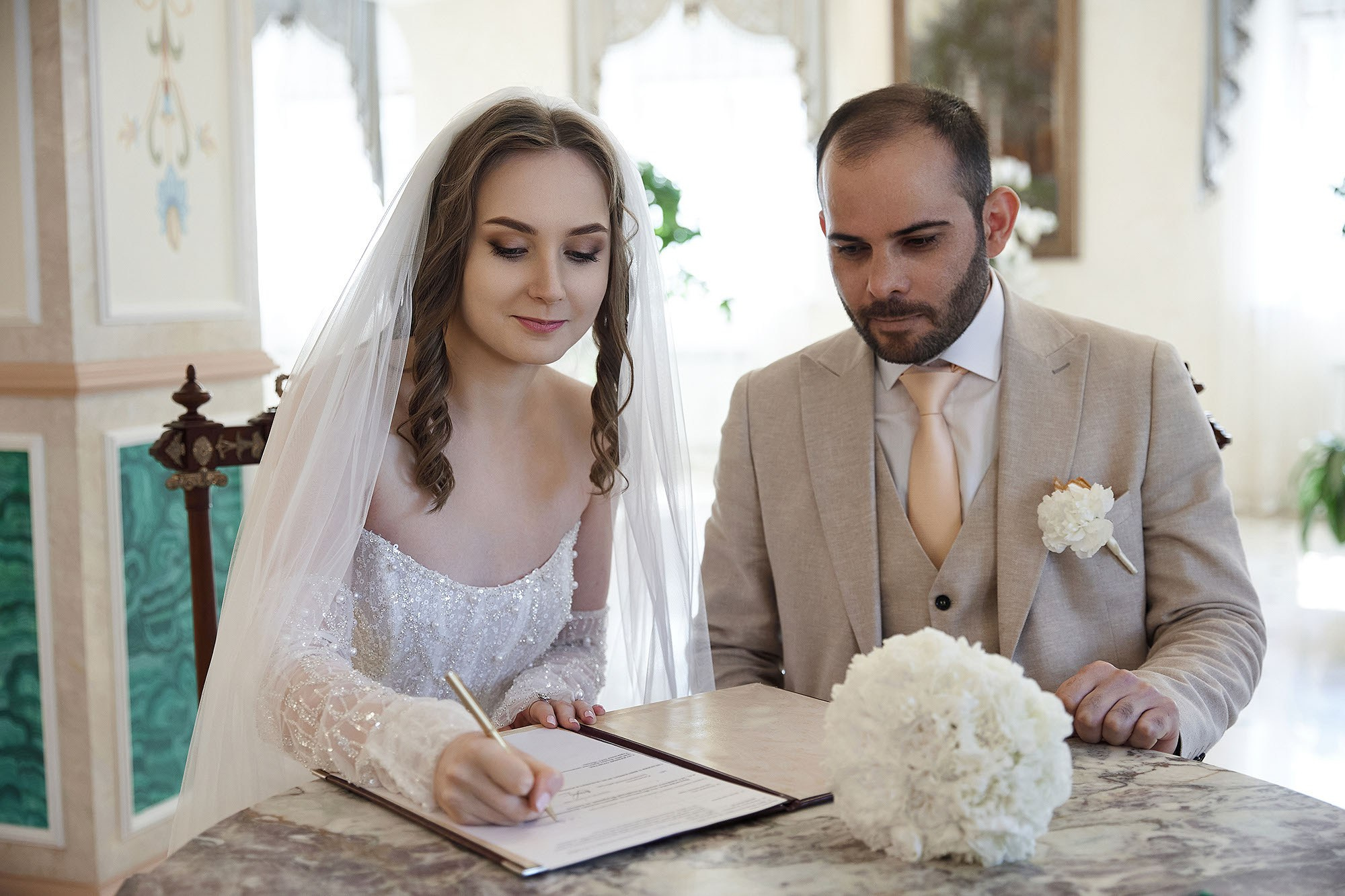 Регистрация в ЗАГСе и выездная. Свадебная съемка. Фотограф в Москве Валерий Боцман