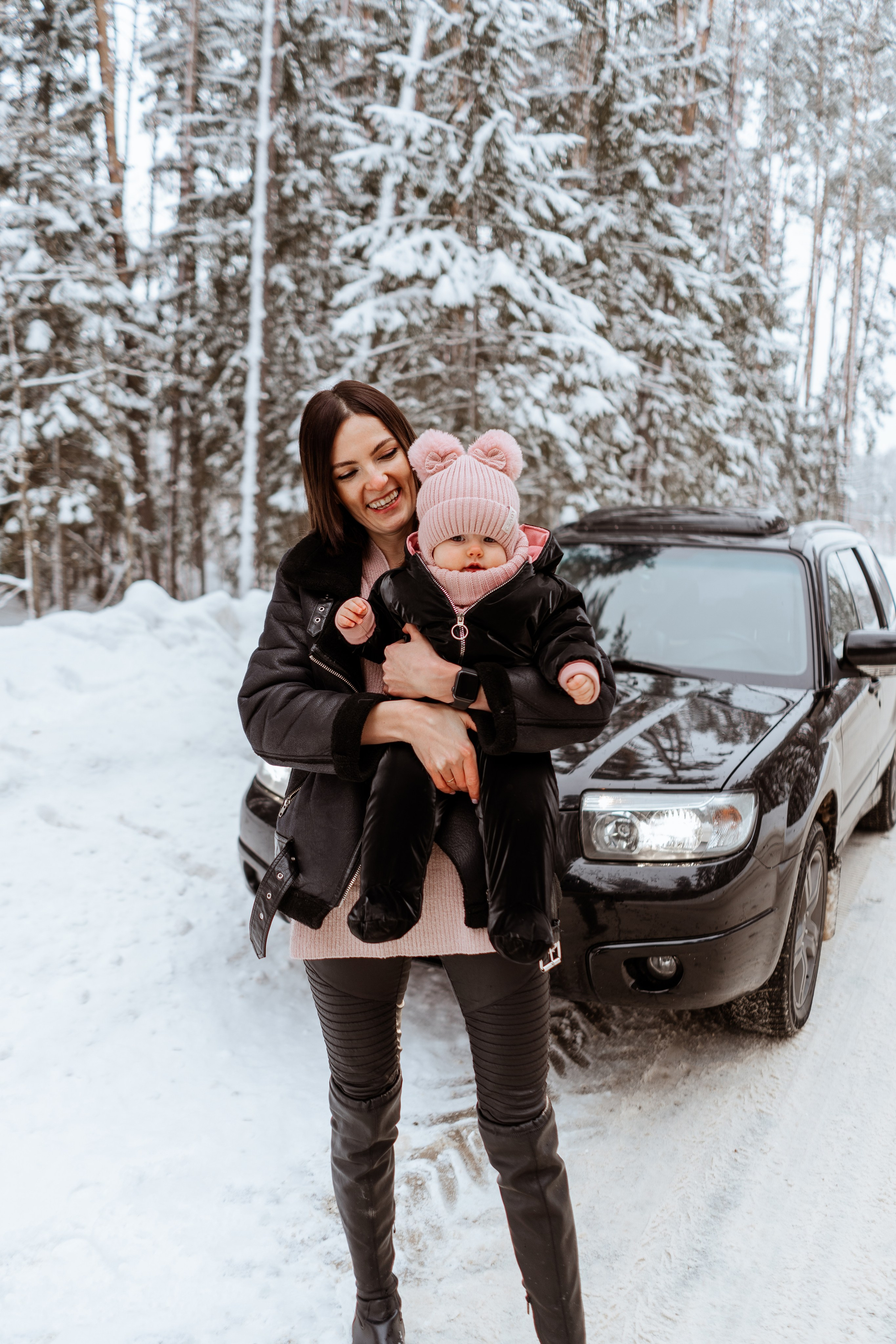 Семейная фотосессия Екатерины и малышки Даши в Калуге