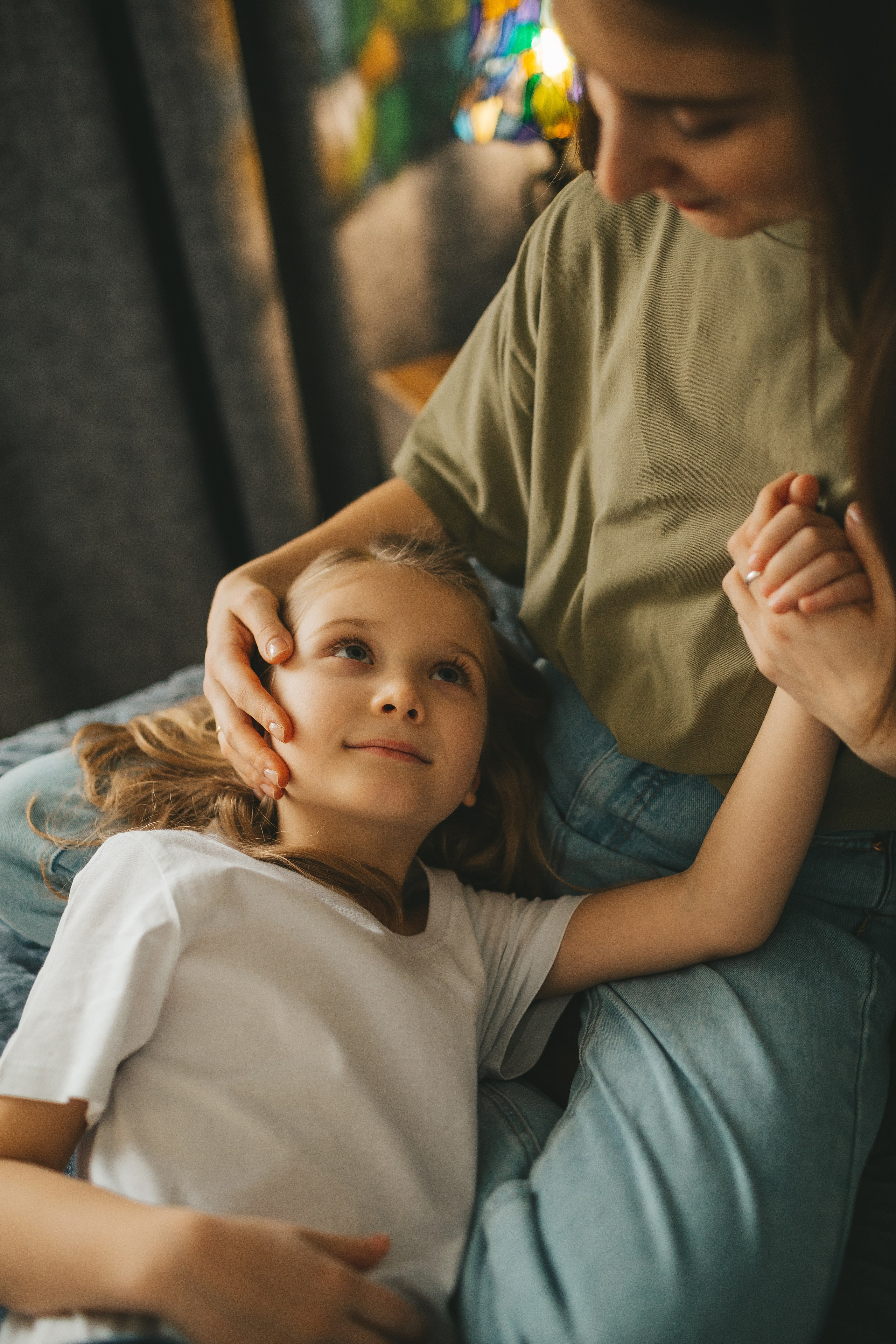 Семья Пети и Алёны (домашняя фотосессия). Семейный и детский фотограф и видеограф в Москве, Дрокина Наталья
