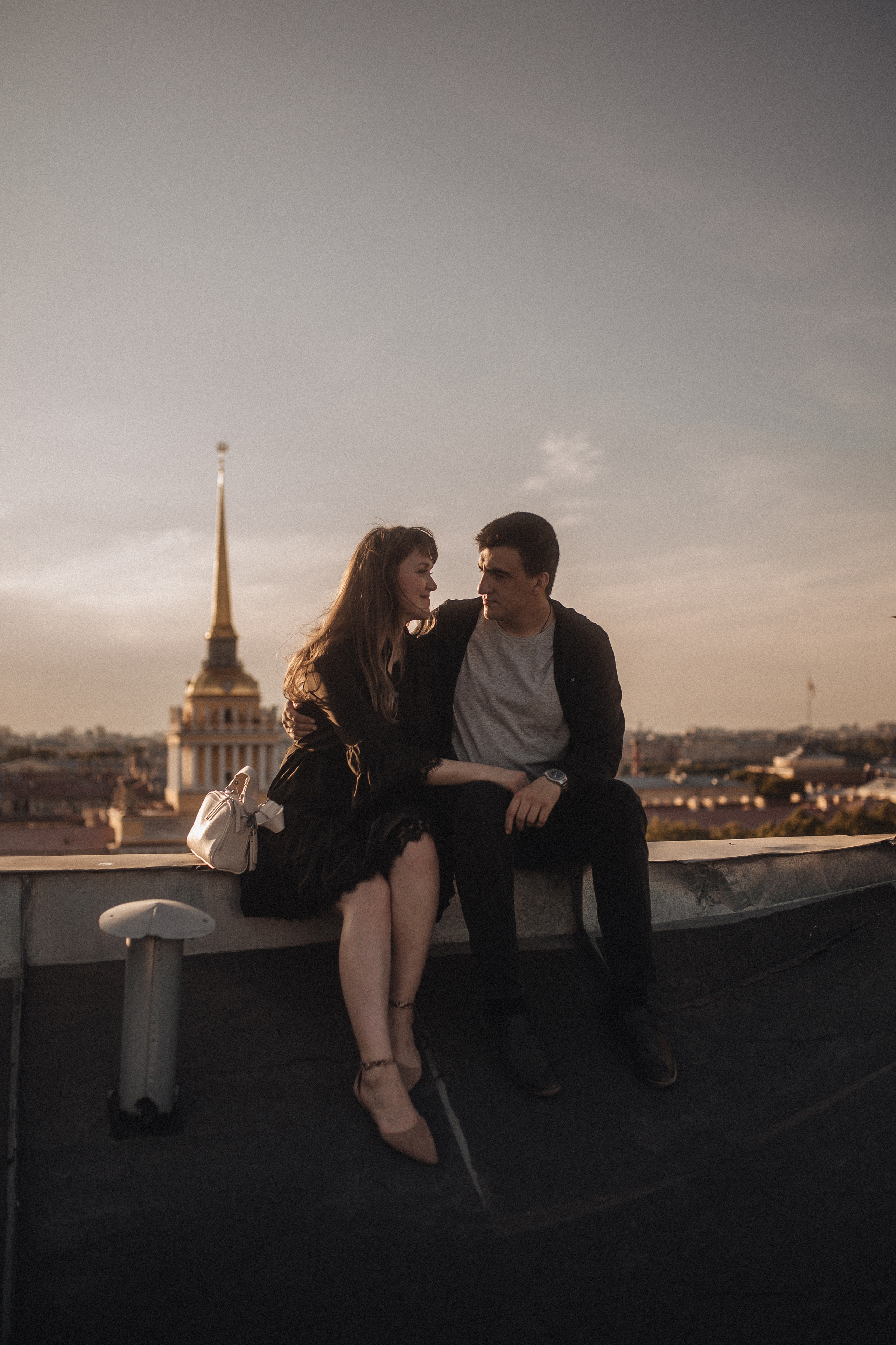 Закат на крыше. Фотограф в Санкт Петербурге Лара Великова