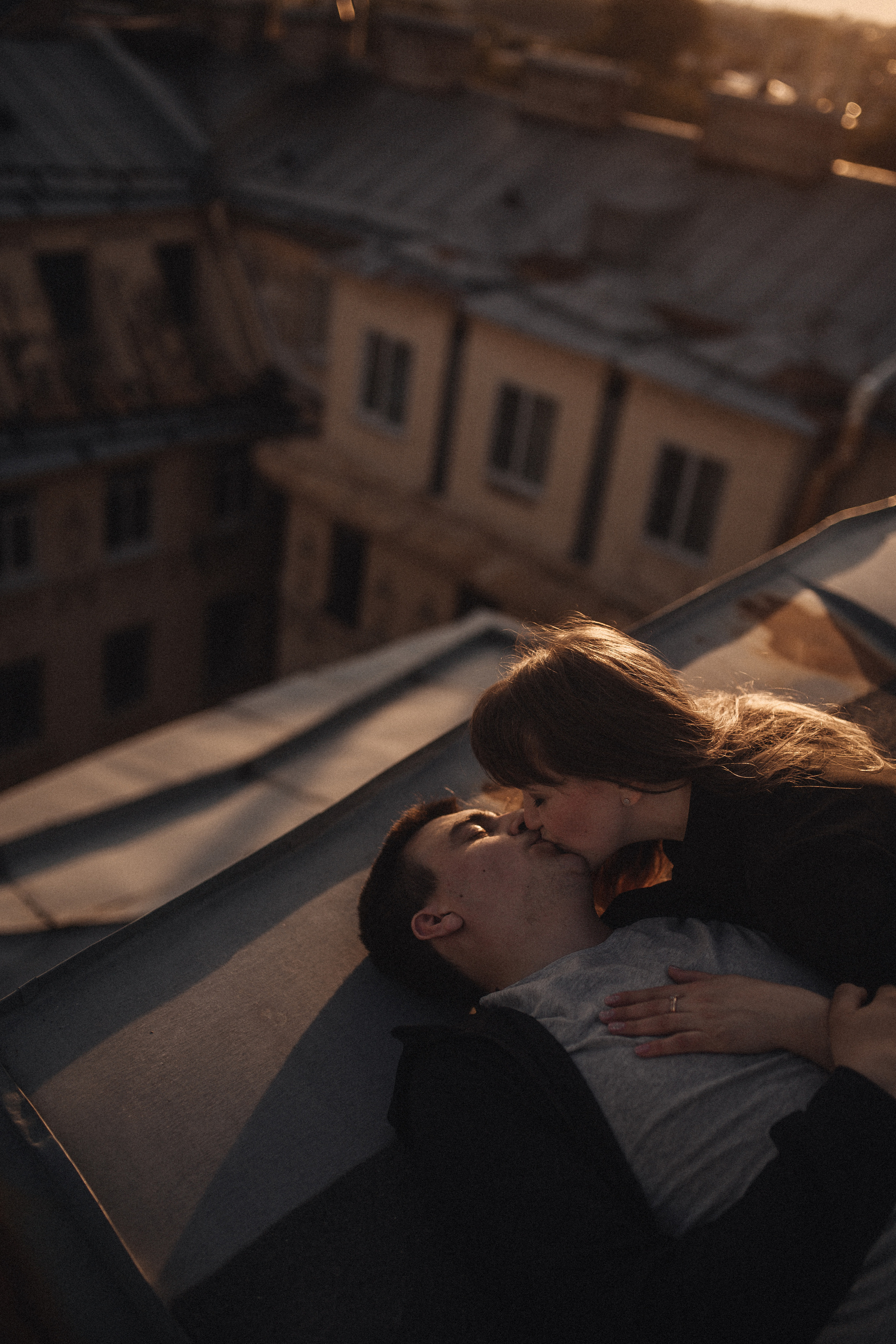 Закат на крыше. Фотограф в Санкт Петербурге Лара Великова