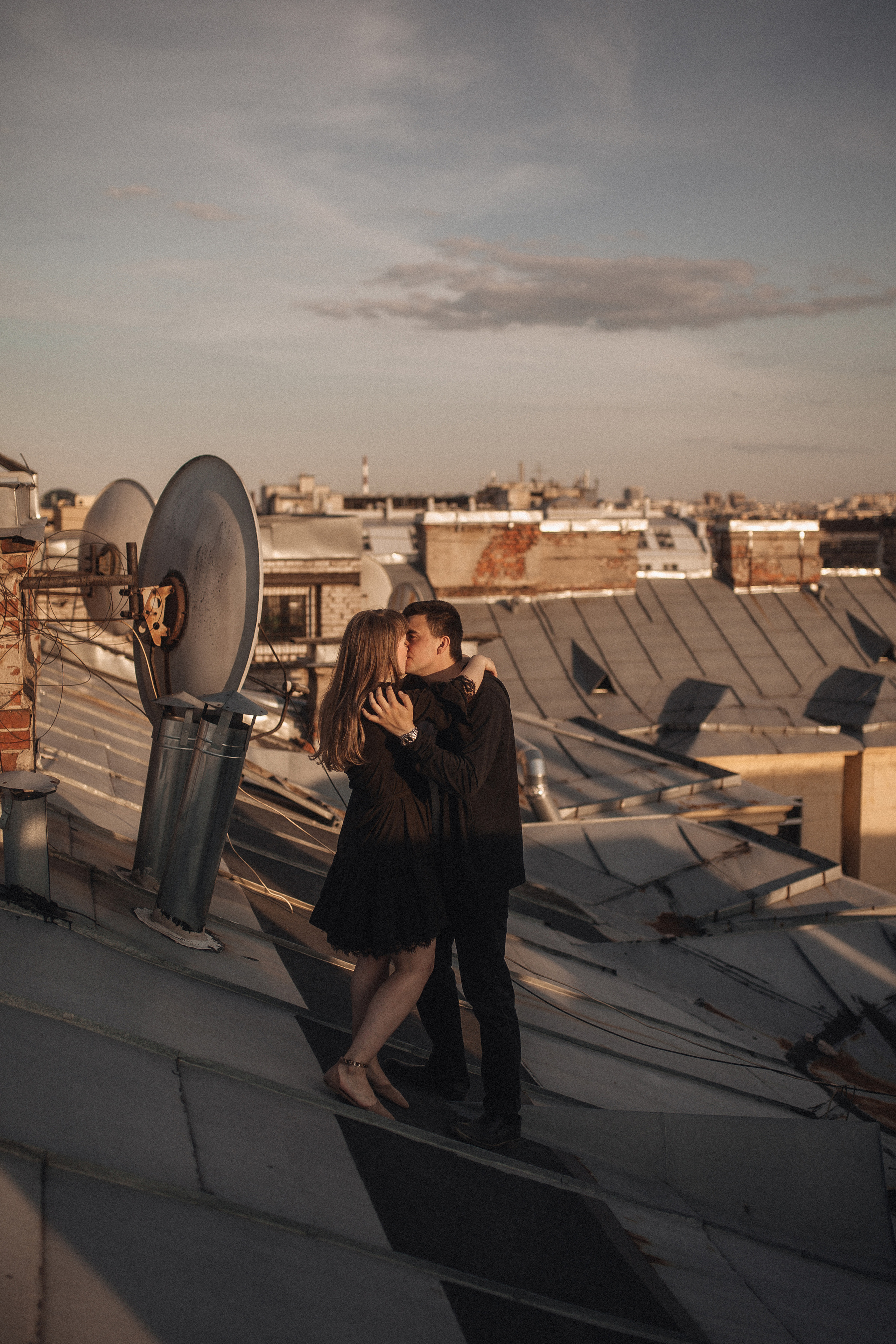 Закат на крыше. Фотограф в Санкт Петербурге Лара Великова