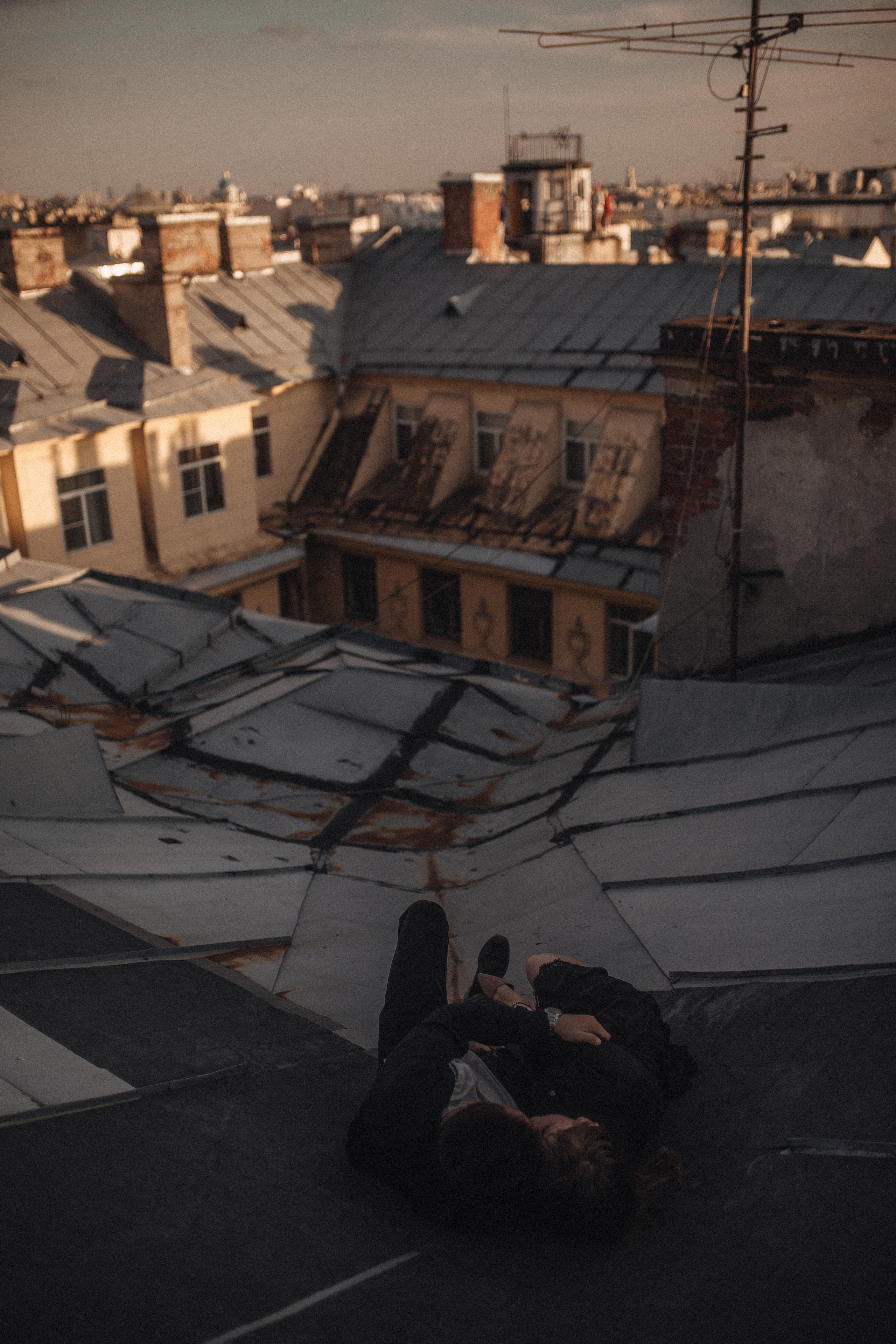 Закат на крыше. Фотограф в Санкт Петербурге Лара Великова