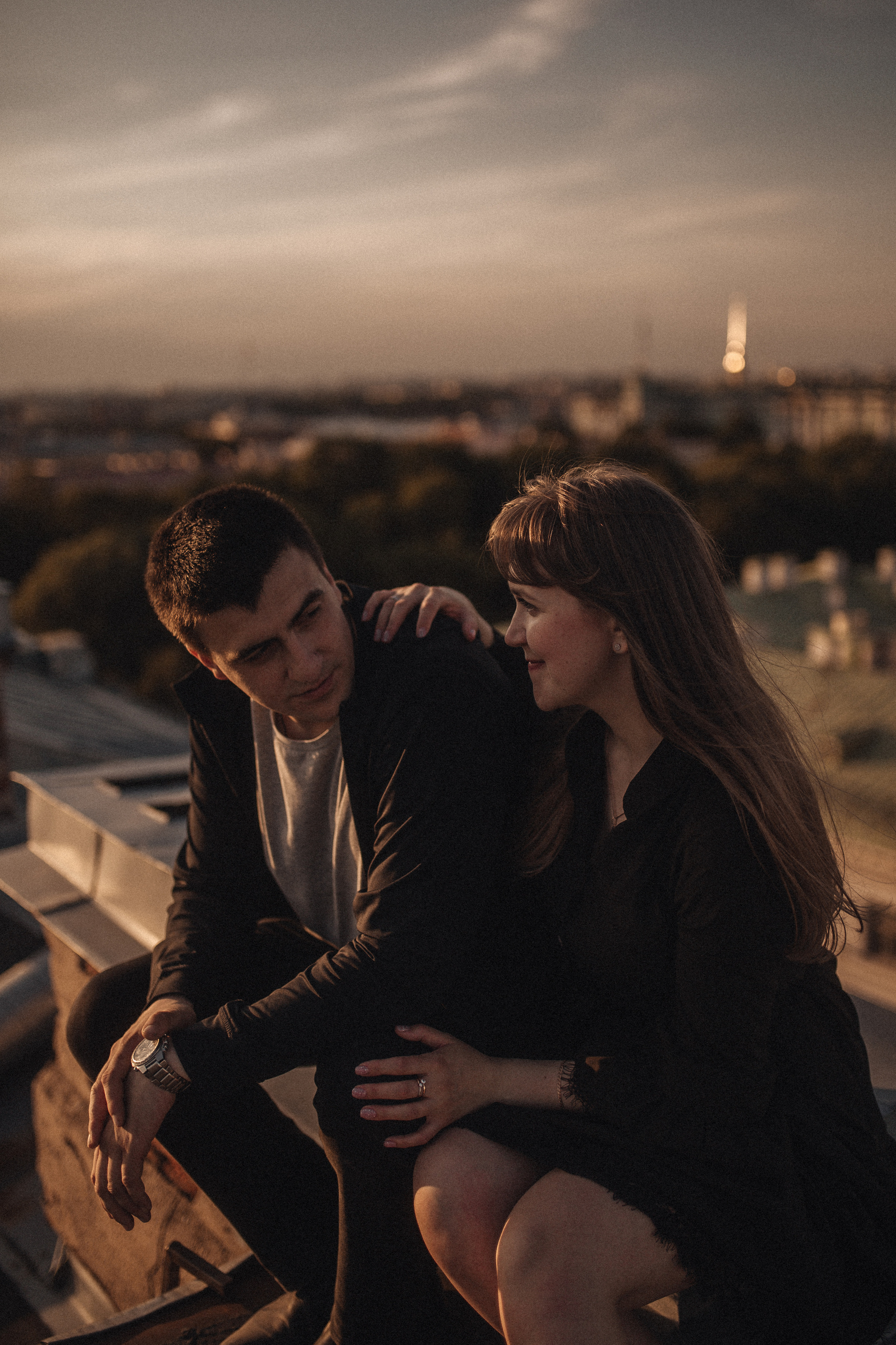 Закат на крыше. Фотограф в Санкт Петербурге Лара Великова